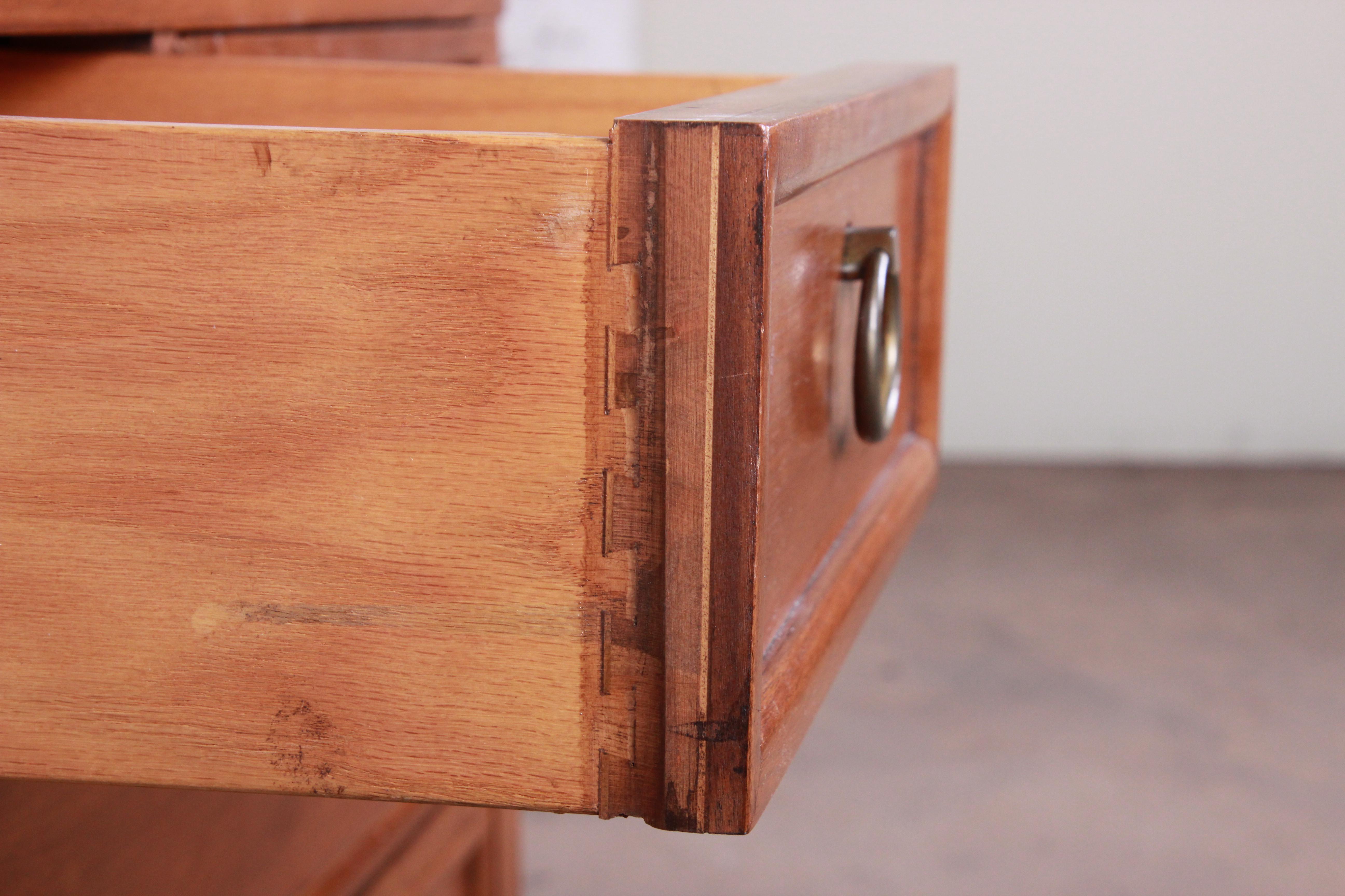 Baker Furniture Milling Road Midcentury Four-Drawer Chest of Drawers In Good Condition In South Bend, IN