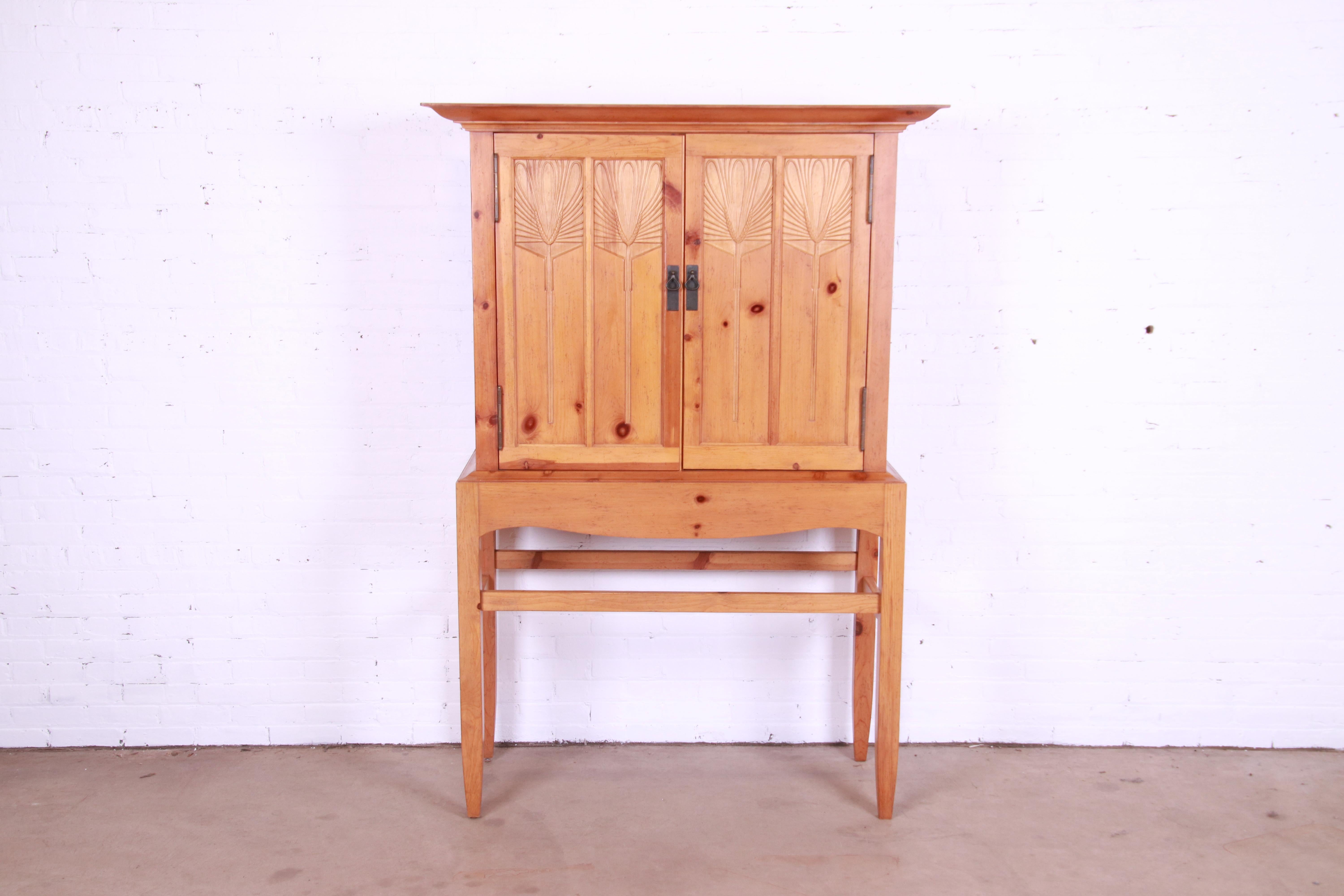 A gorgeous Shaker style linen press, bookcase hutch, or bar cabinet

By Baker Furniture, 