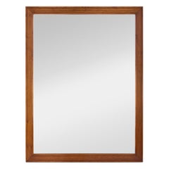 Baker Furniture Milling Road Stepped or Beveled Walnut Mirror