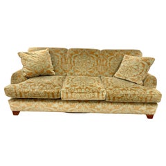 Baker Furniture Milling Road Three Seater Sofa with Velvet Upholstery