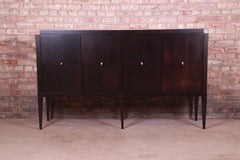 Baker Furniture Modern Hollywood Regency Sideboard or Bar Cabinet, Refinished