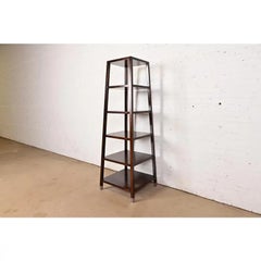 Baker Furniture Modern Mahogany Etagere