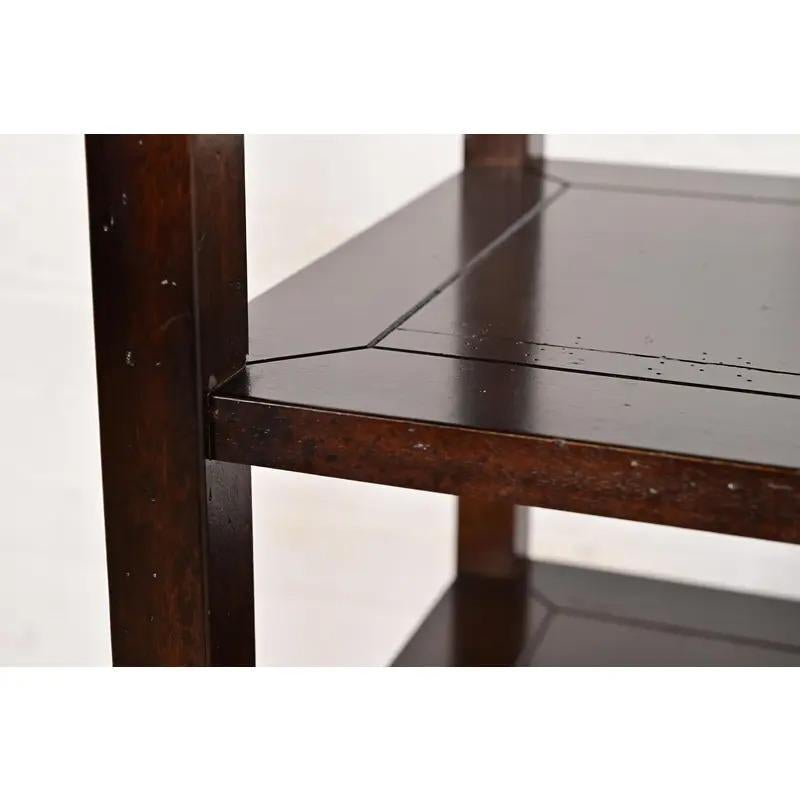 Baker Furniture Modern Regency Mahogany Étagère For Sale 2
