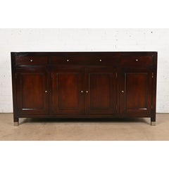 Baker Furniture Credenza moderna in mogano Buffet o mobile bar