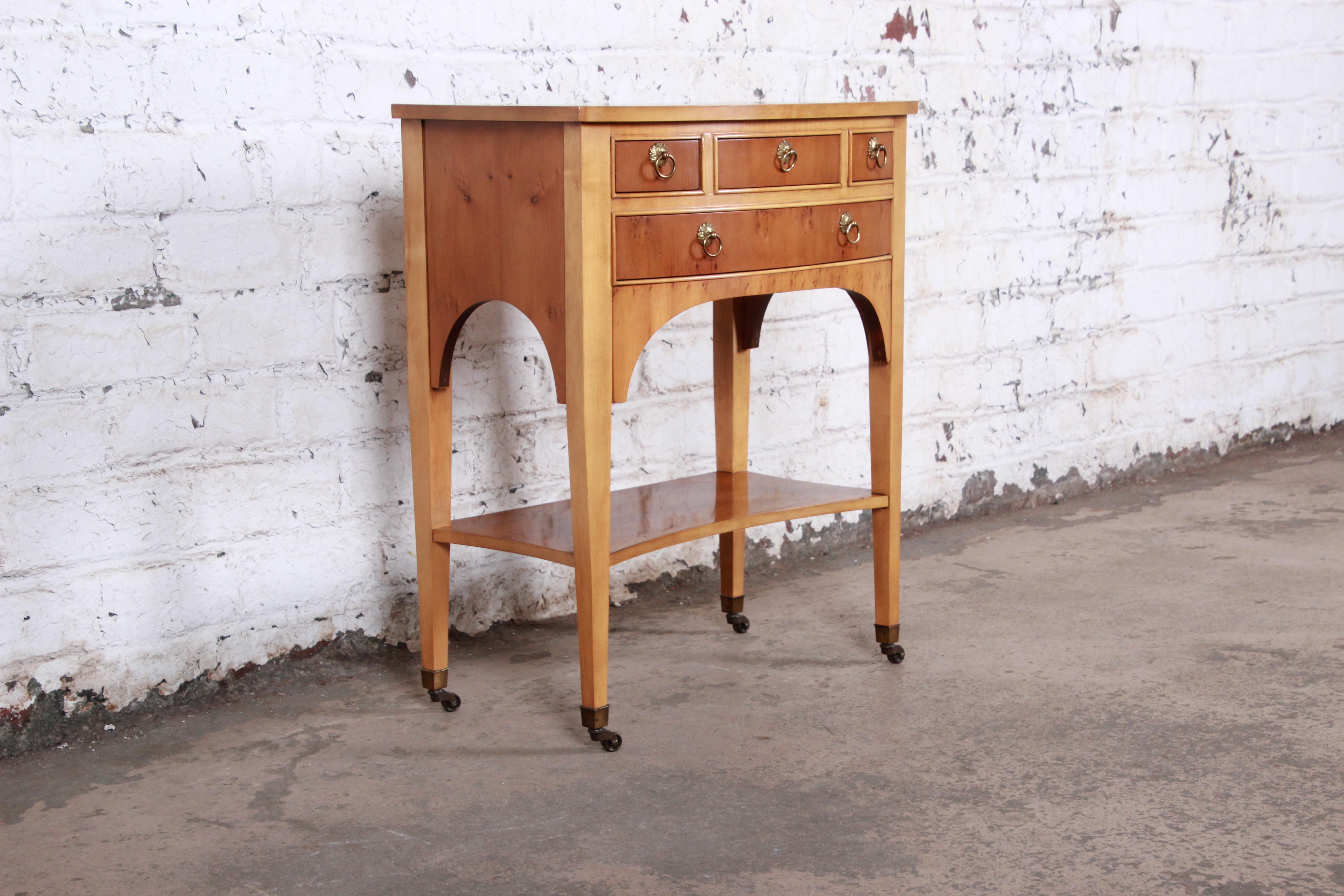 Burl Wood Entry Table