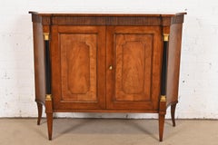 Baker Furniture Neoclassical Cherry Wood and Parcel Ebonized Sideboard