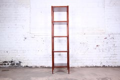 Baker Furniture Neoclassical Mahogany and Brass Étagère