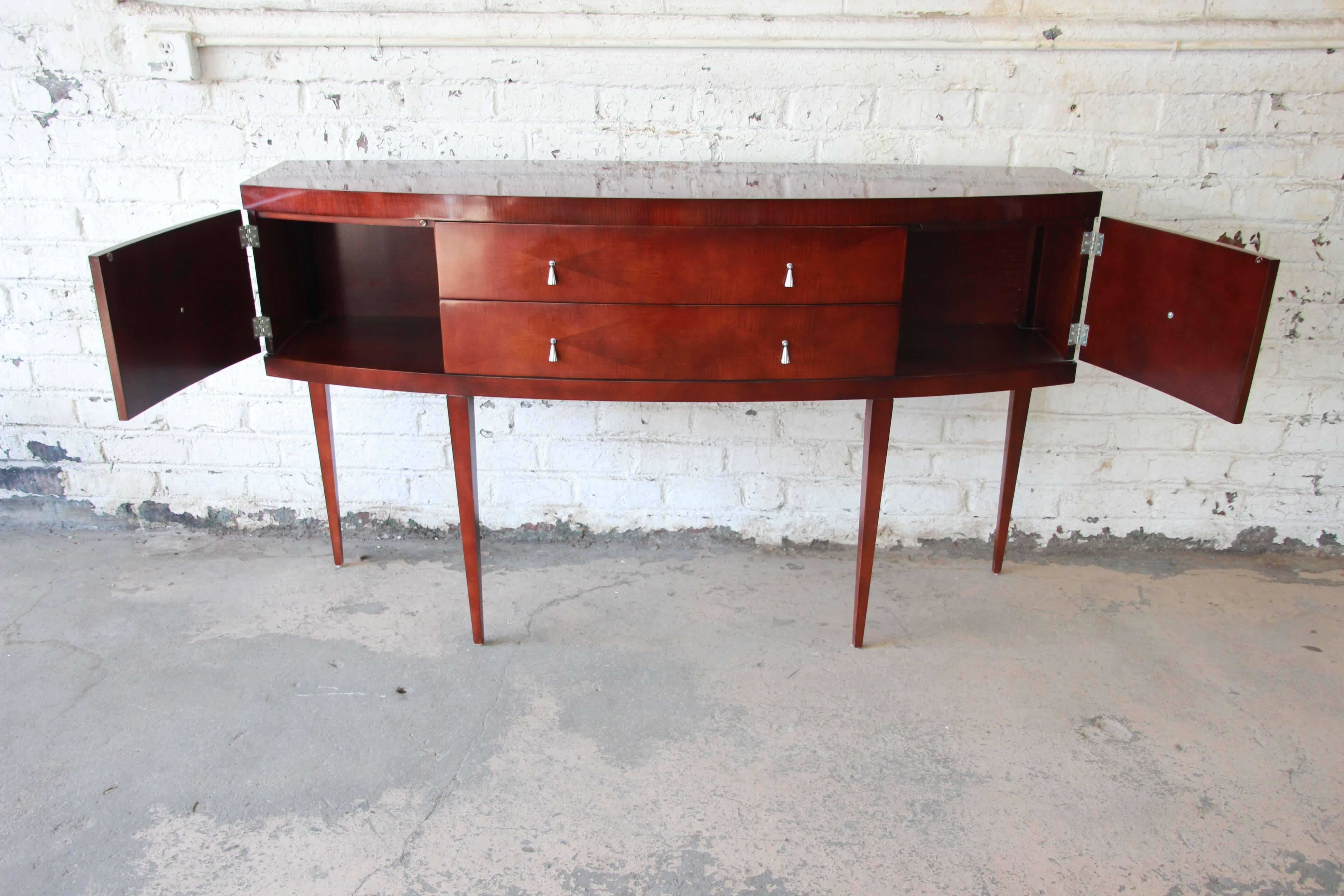 Baker Furniture Neoclassical Satinwood Sideboard Buffet 1