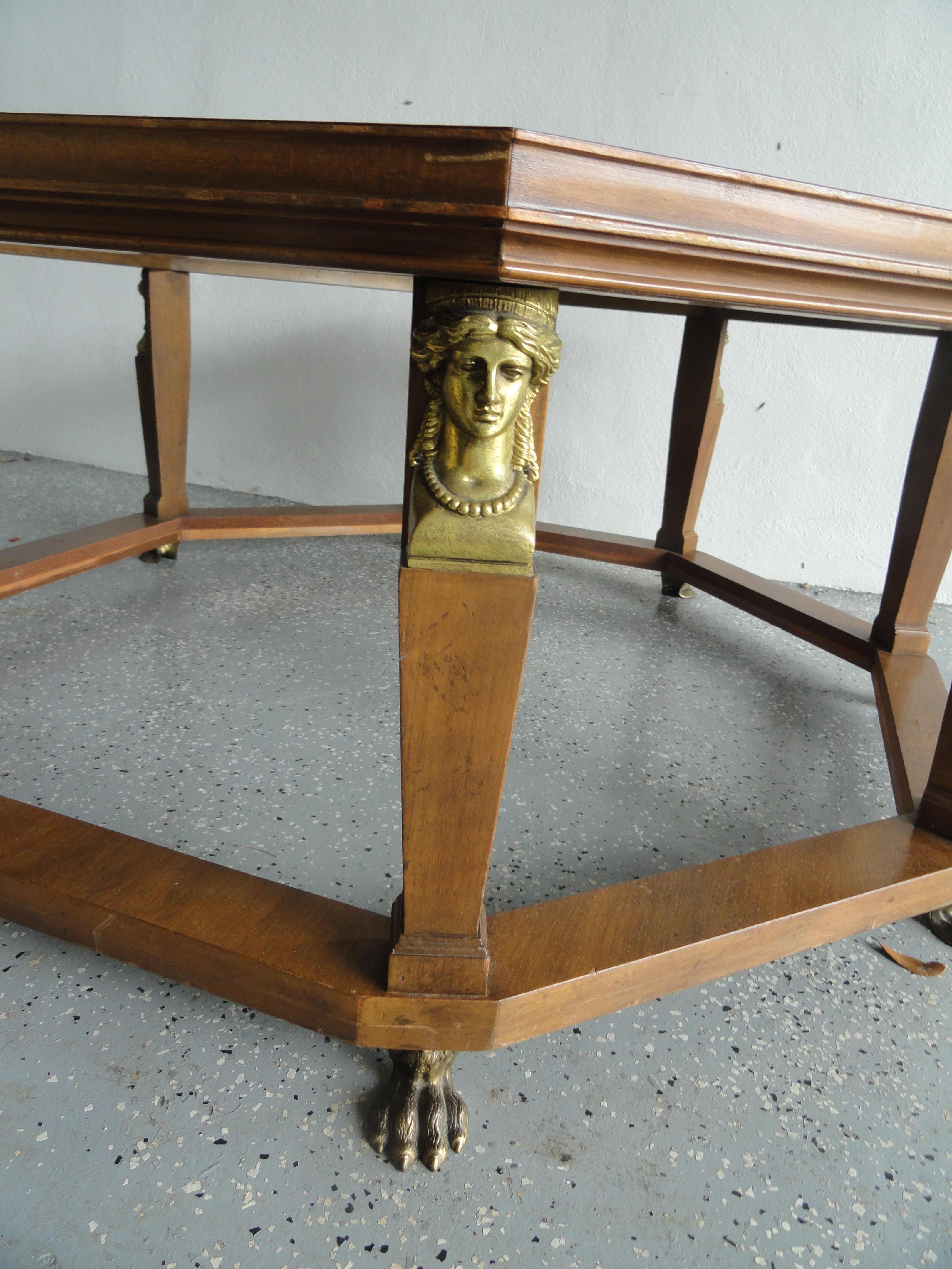 vintage octagon coffee table
