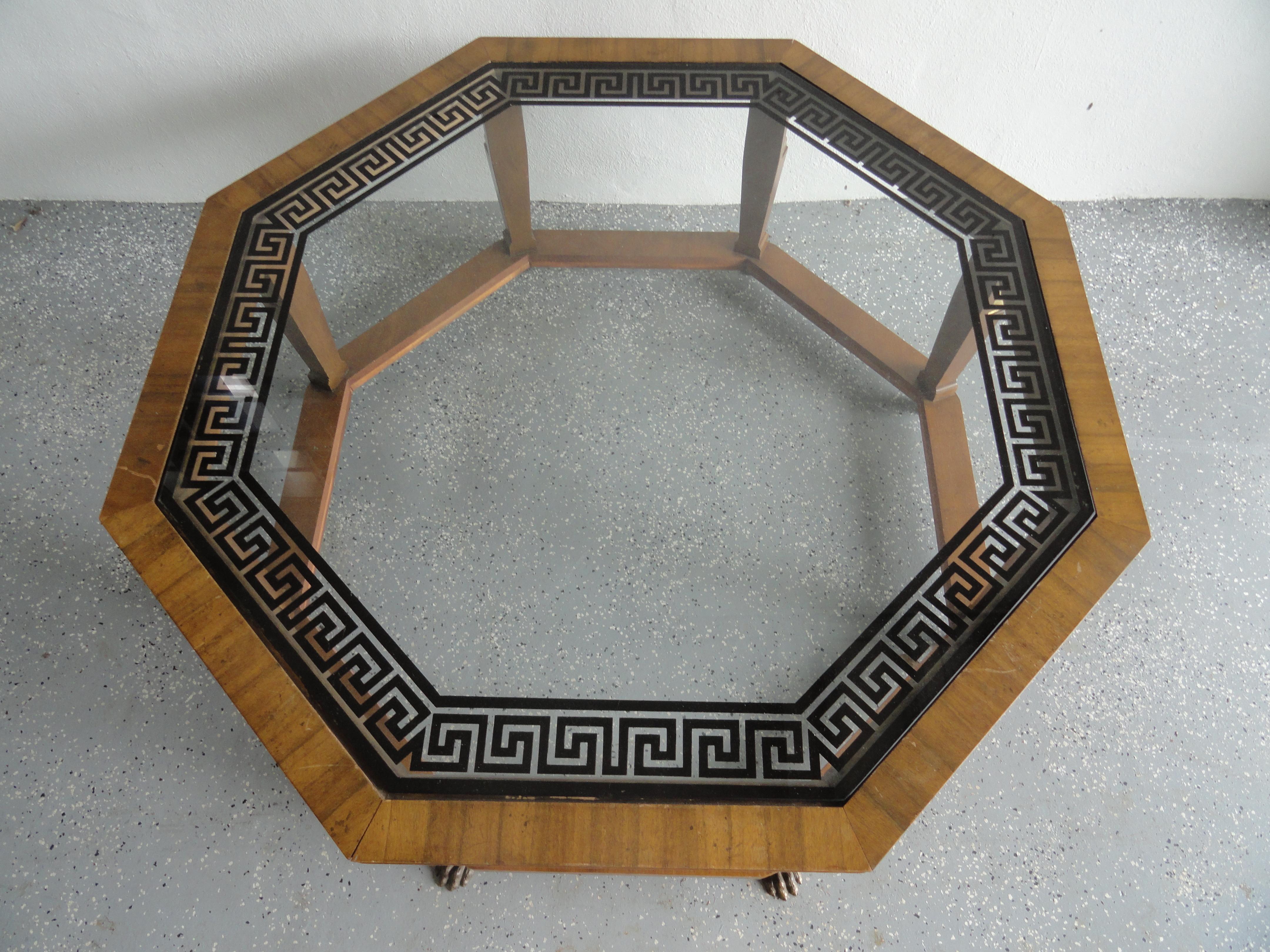 American Baker Furniture Octagonal Coffee Table For Sale
