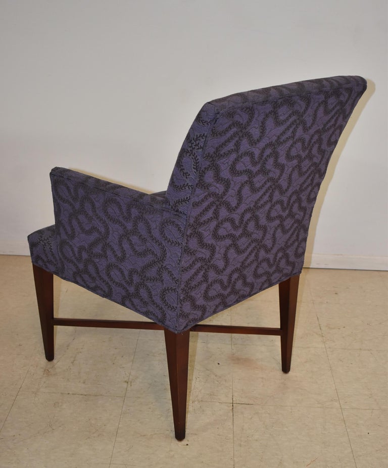 Baker Furniture Oval Dining Table and Chairs "Archetype" Designed by M. Vanderdyl at 1stDibs