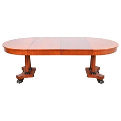 Baker Furniture Palladian Collection Neoclassical Cherry Extension Dining Table