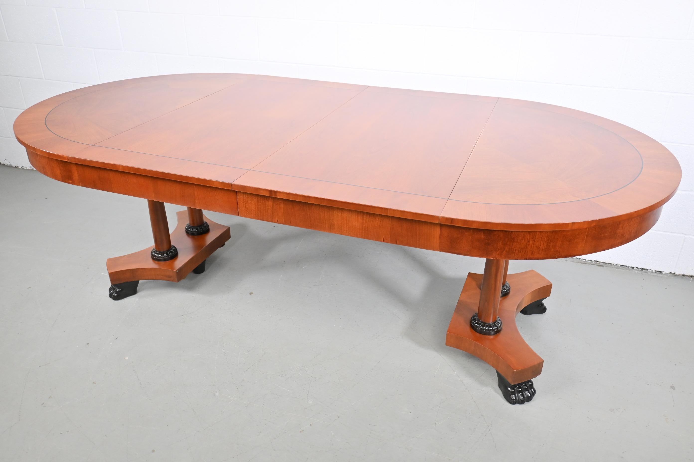 American Baker Furniture Palladian Round Extension Dining Table