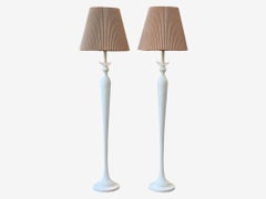 Baker Furniture, Plaster, Large Modern Floor Lamps, Italy, 2000s