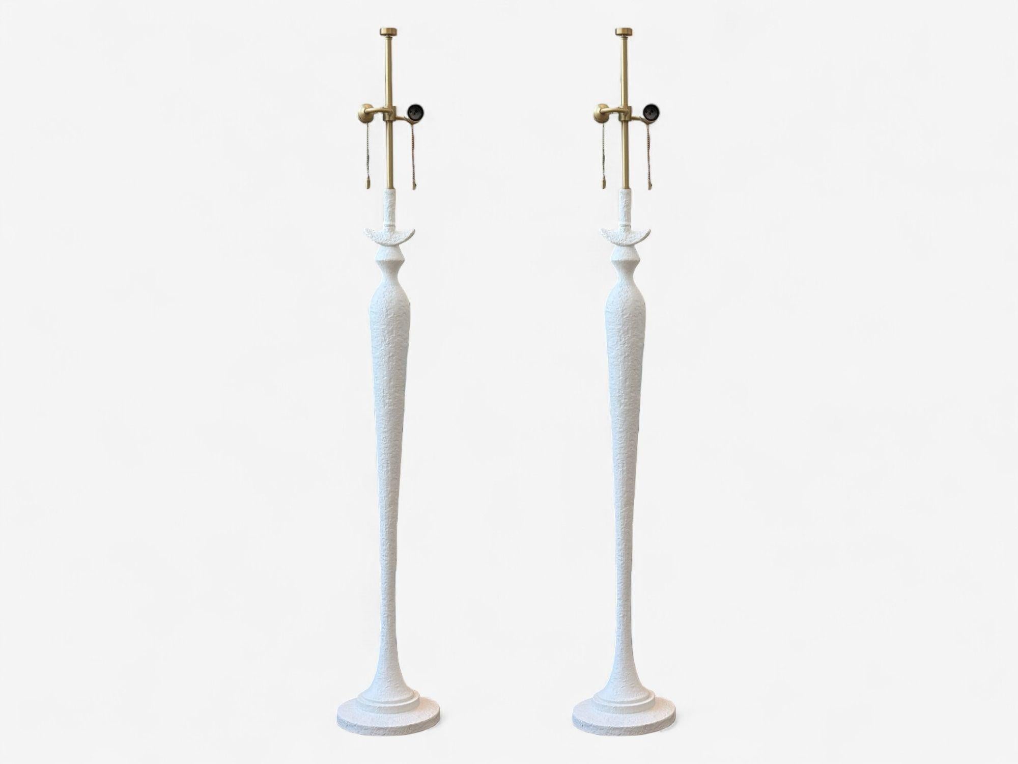 italien Baker Furniture, Plâtre, Grands lampadaires modernes, Italie, années 2000 en vente