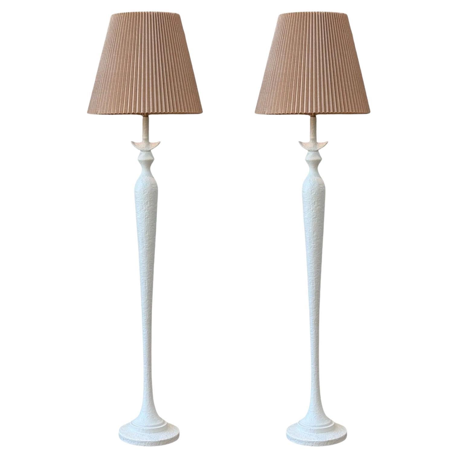 Baker Furniture, Plâtre, Grands lampadaires modernes, Italie, années 2000