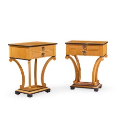 Baker Furniture Primavera Biedermeier Style Nightstands - Pair