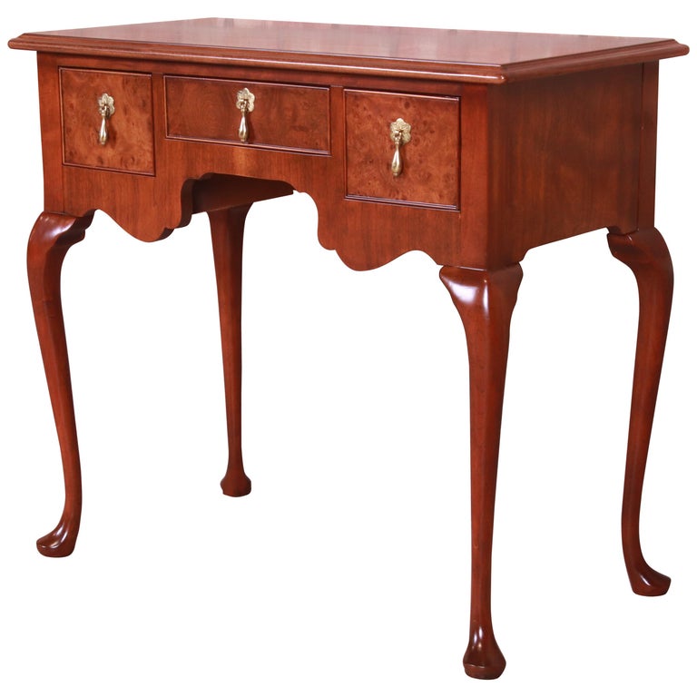Baker Furniture Queen Anne Burled, Dresser Or Console Table