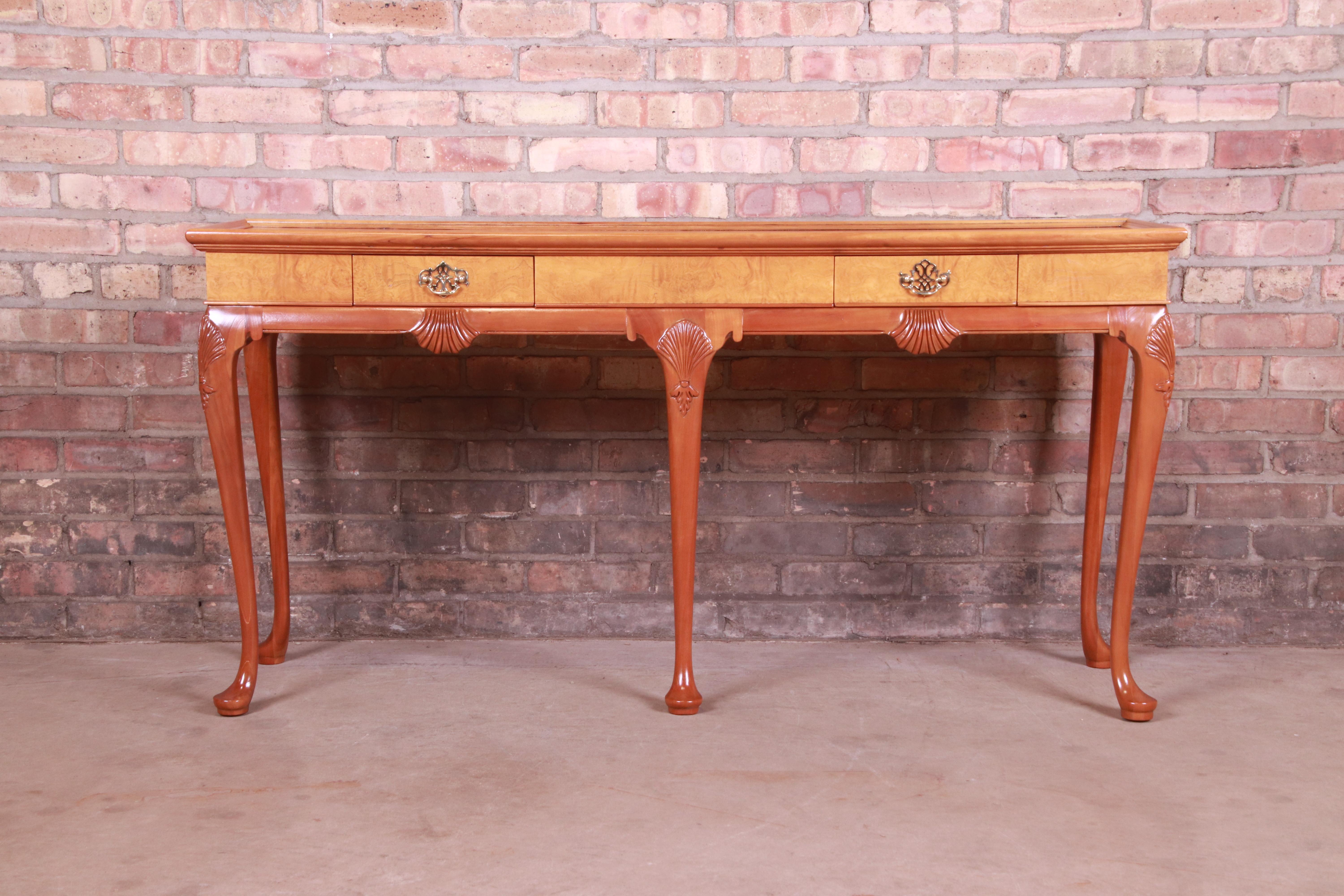 queen anne console table