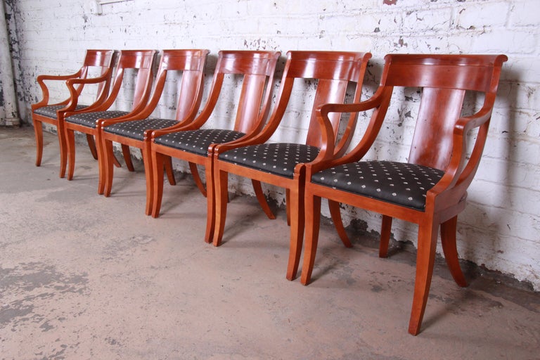 Baker Furniture Regency Dining Chairs, Set of Six For Sale at 1stdibs