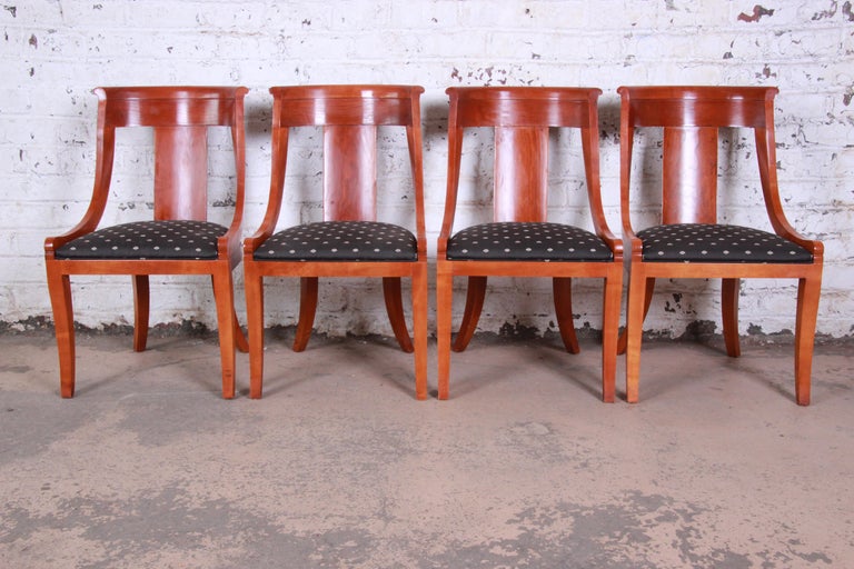 Baker Furniture Regency Dining Chairs, Set of Six For Sale at 1stdibs