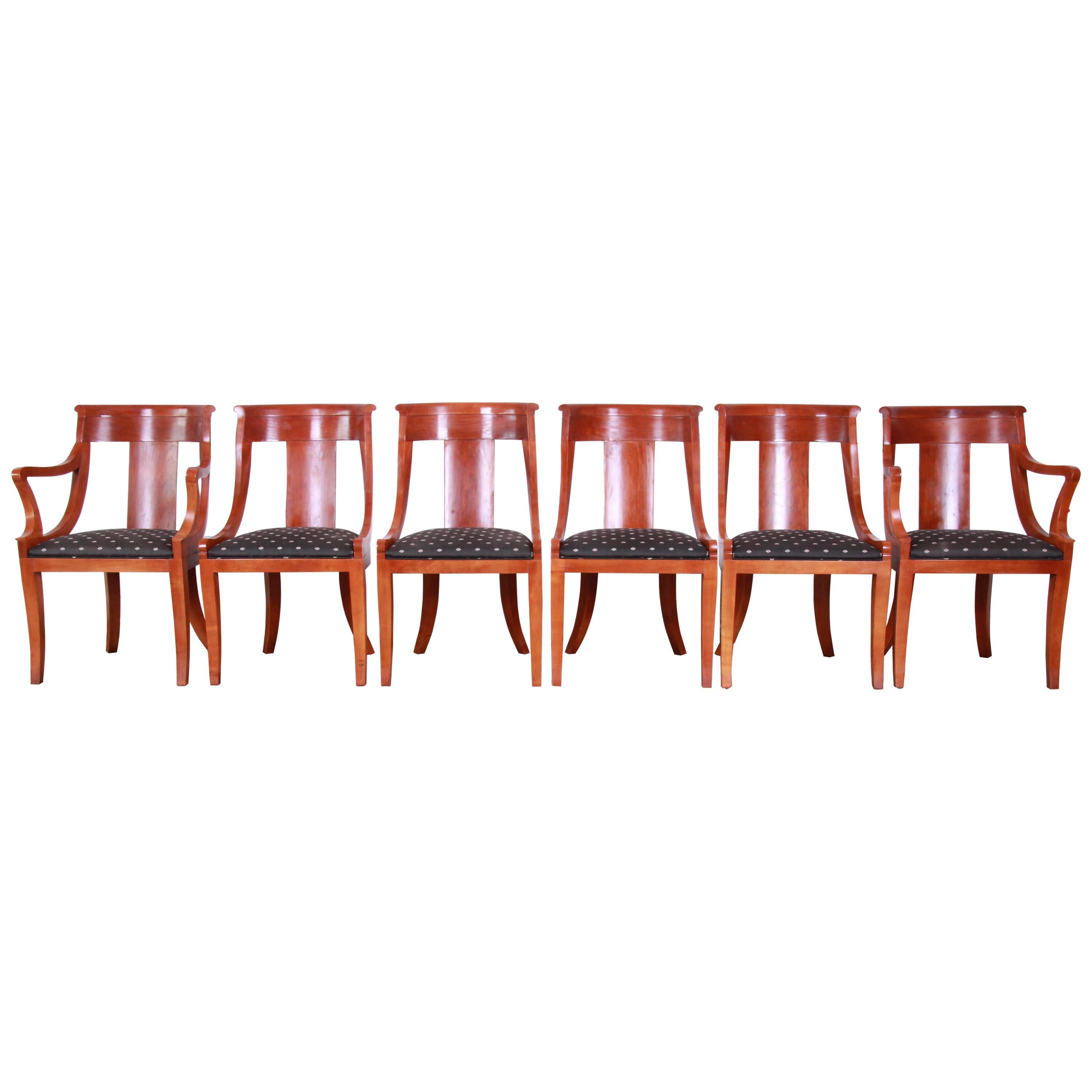Baker Furniture Regency Dining Chairs, Set of Six