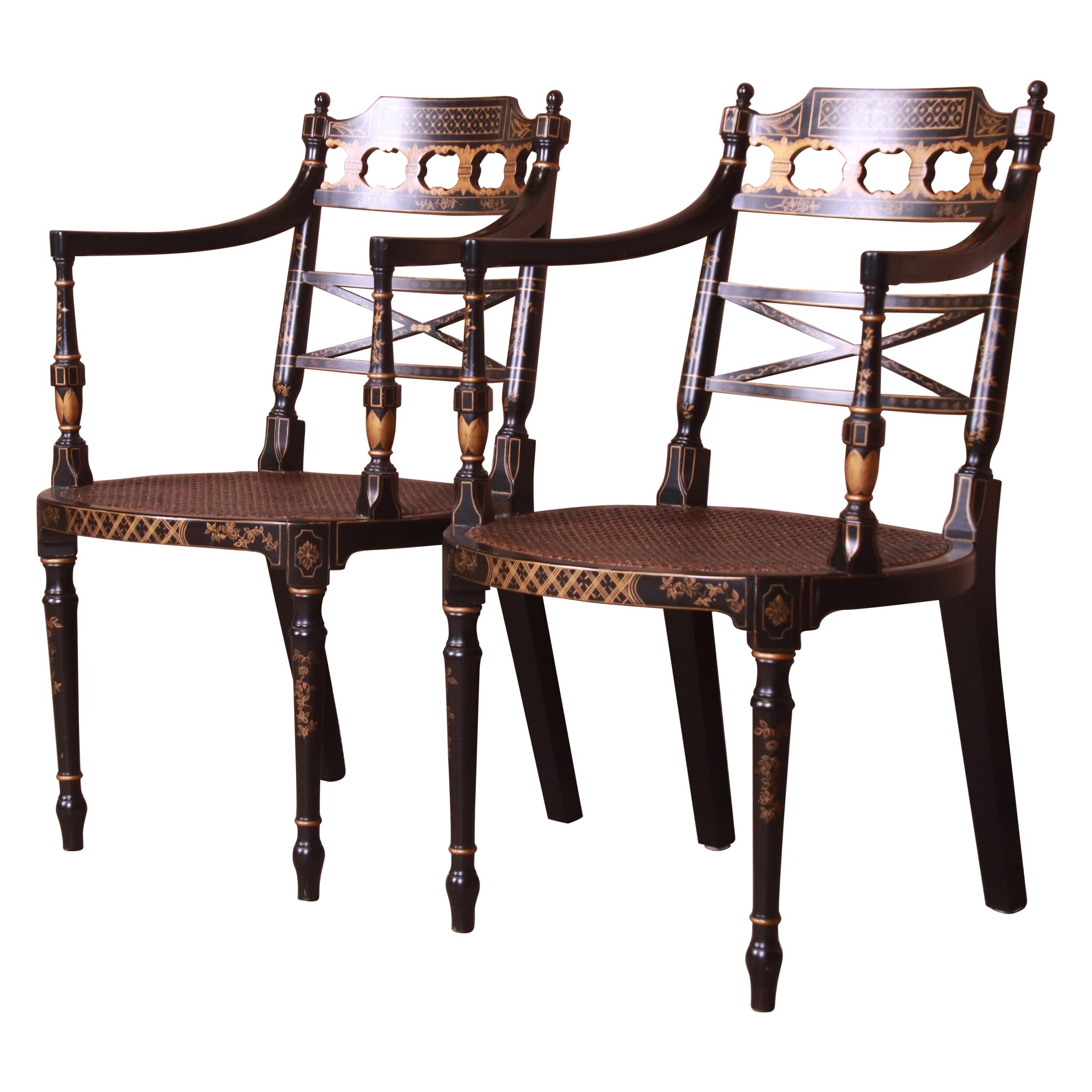 Pair of 60's Baker Furniture Co. Chairs at 1stDibs