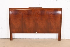 Baker Furniture Regency Flame Mahogany Queen Size Headboard