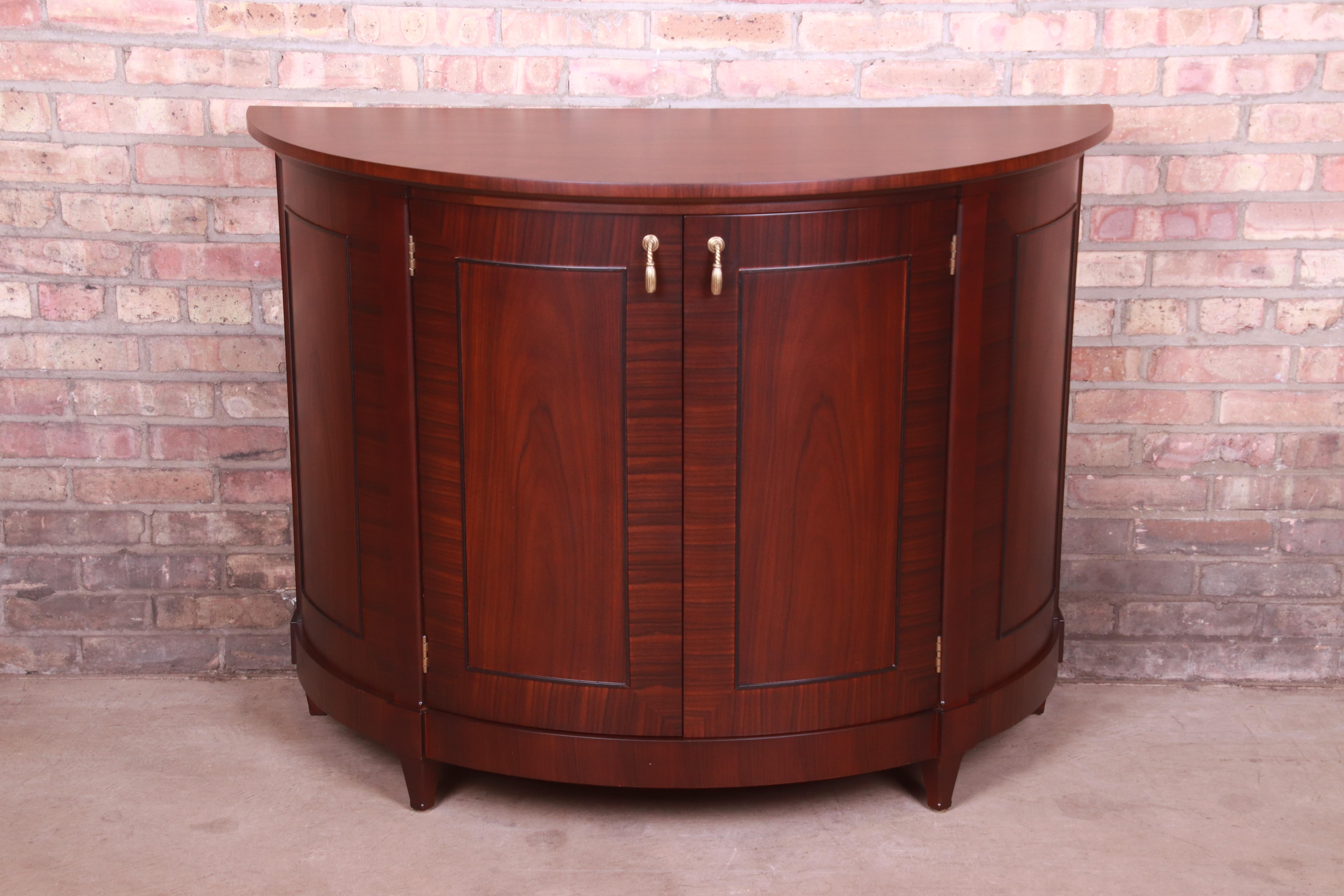 demilune bar cabinet