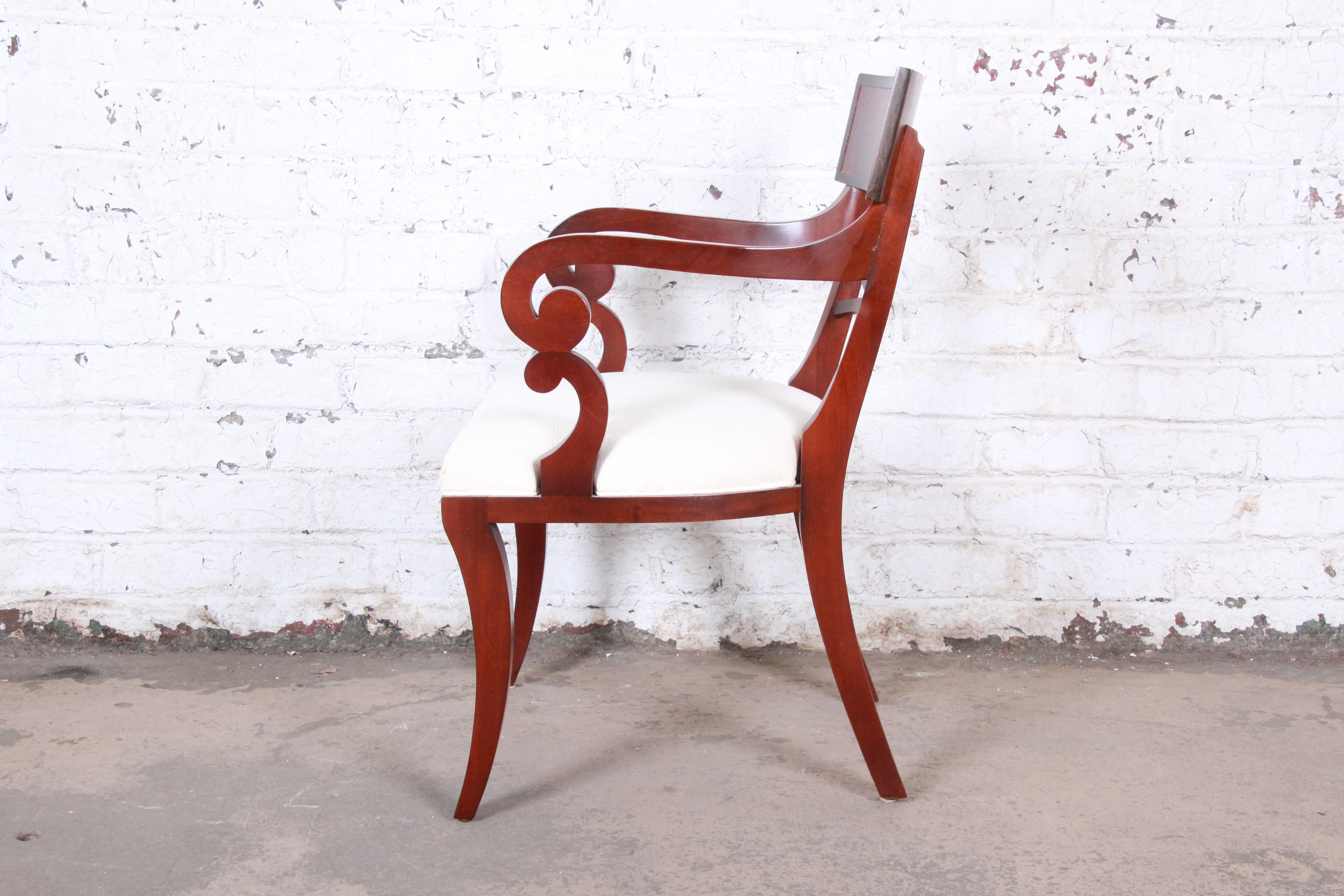 Baker Furniture Regency Mahogany Dining Chairs, Set of Six 3