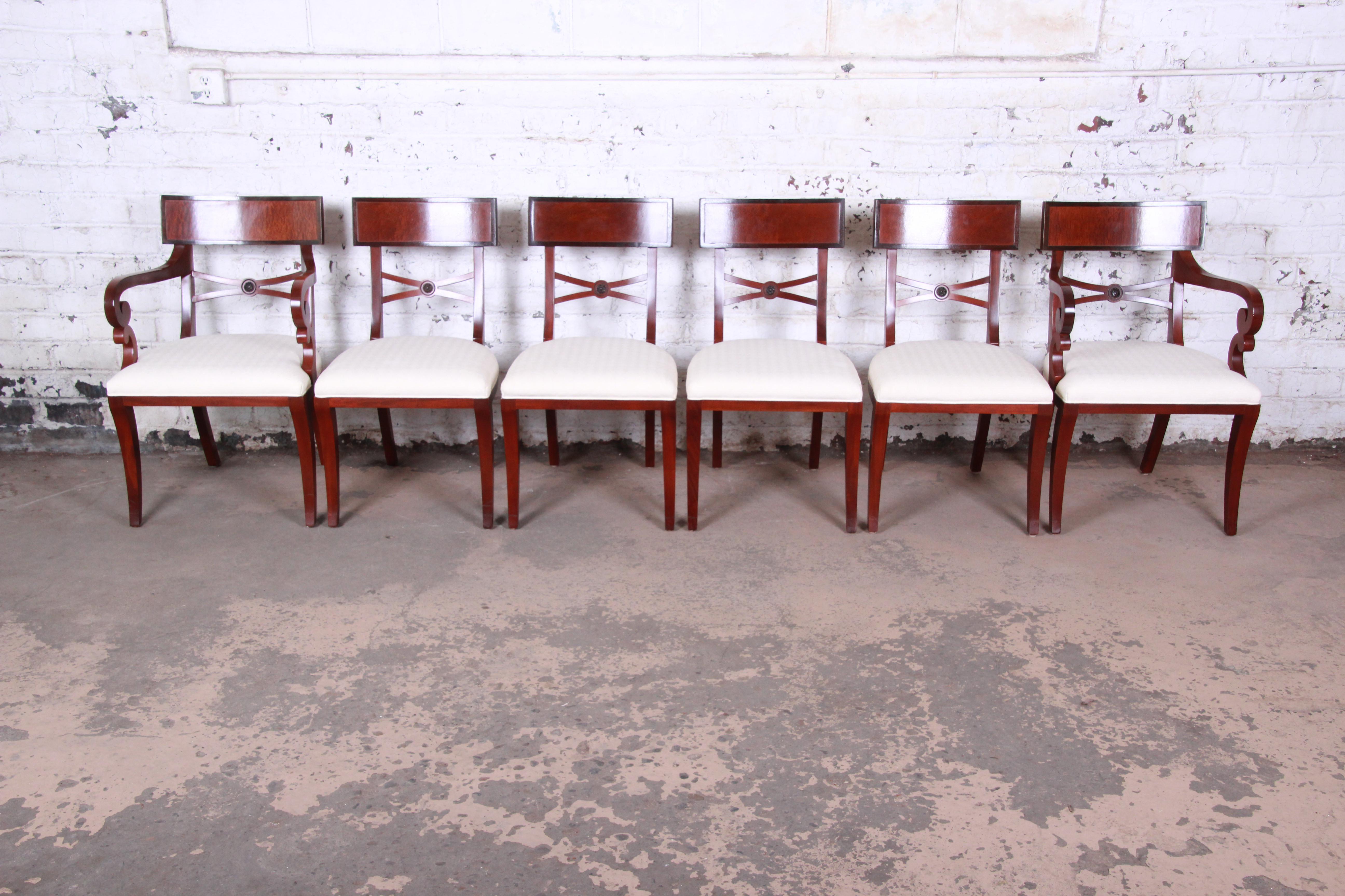 baker regency dining chairs