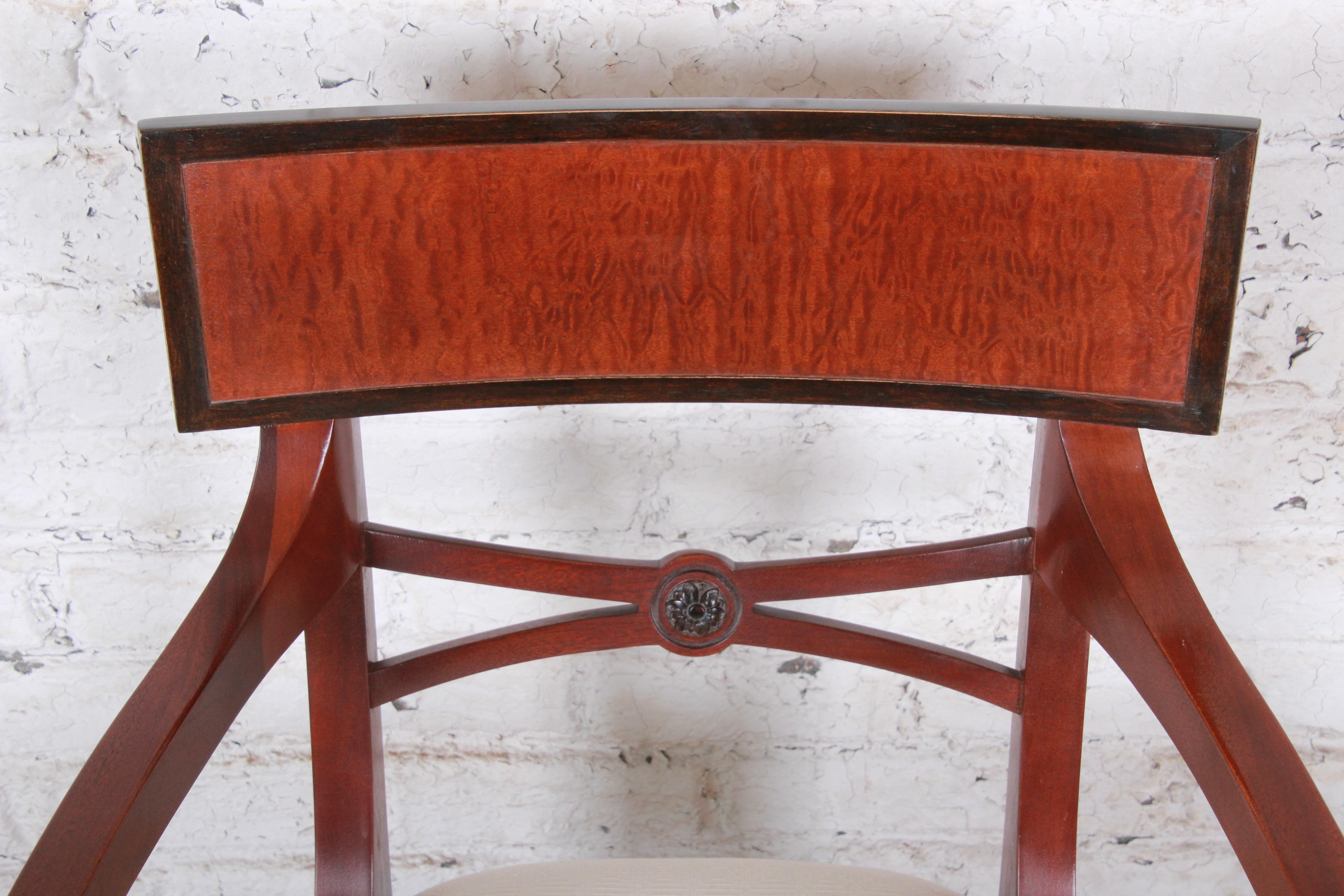 Baker Furniture Regency Mahogany Dining Chairs, Set of Six 2