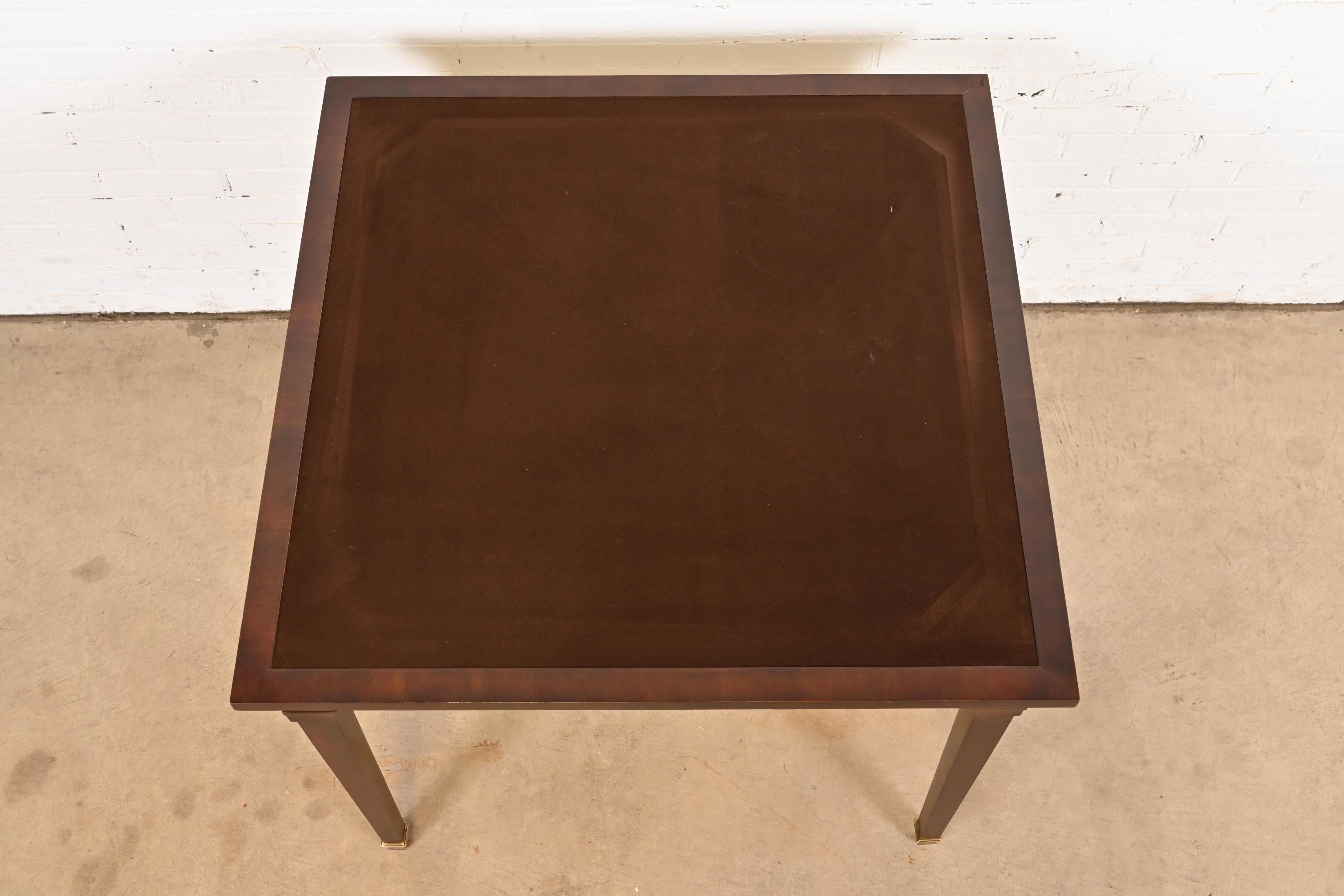 Baker Furniture Regency Mahogany Game Table With Parquet Top 3