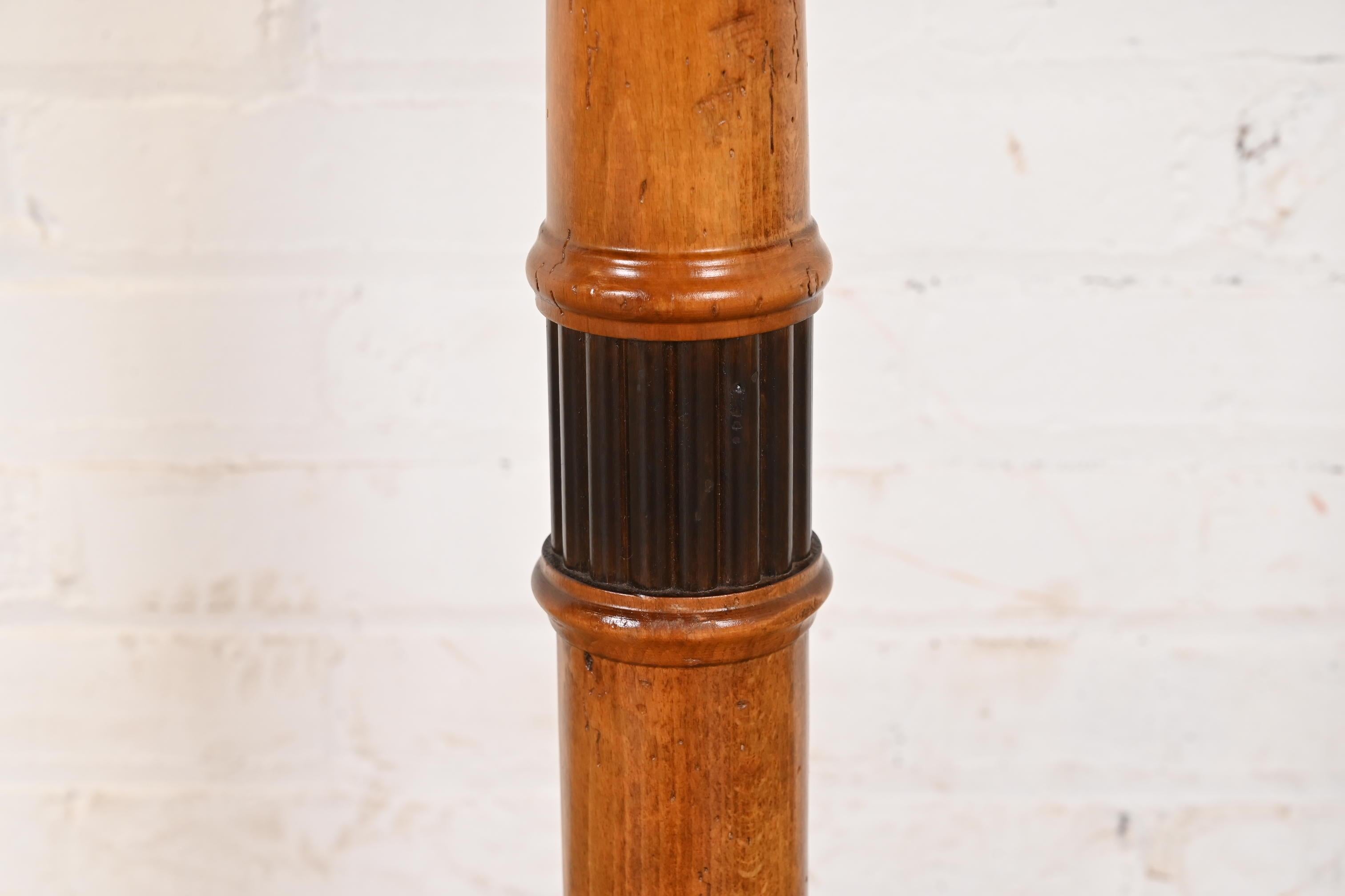 Baker Furniture Regency Pedestal Side Table For Sale 1