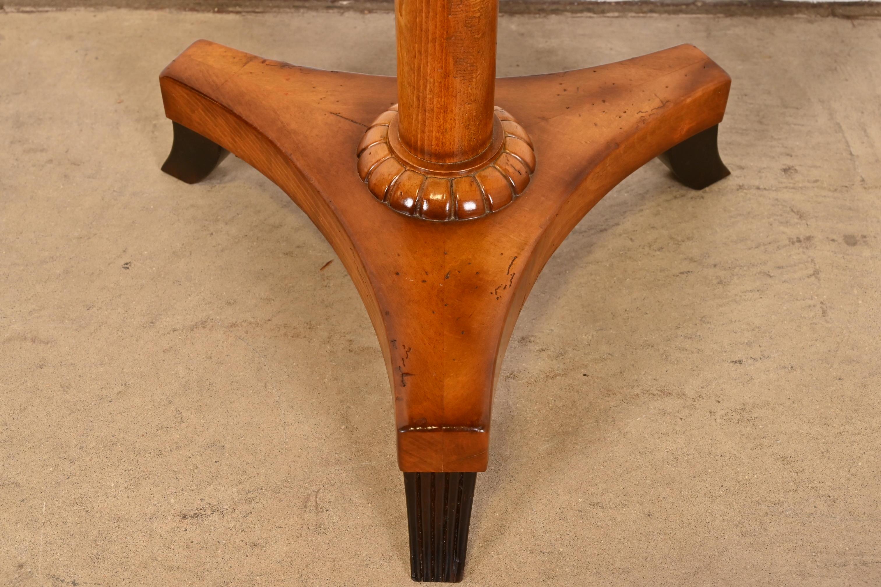 Baker Furniture Regency Pedestal Side Table For Sale 2