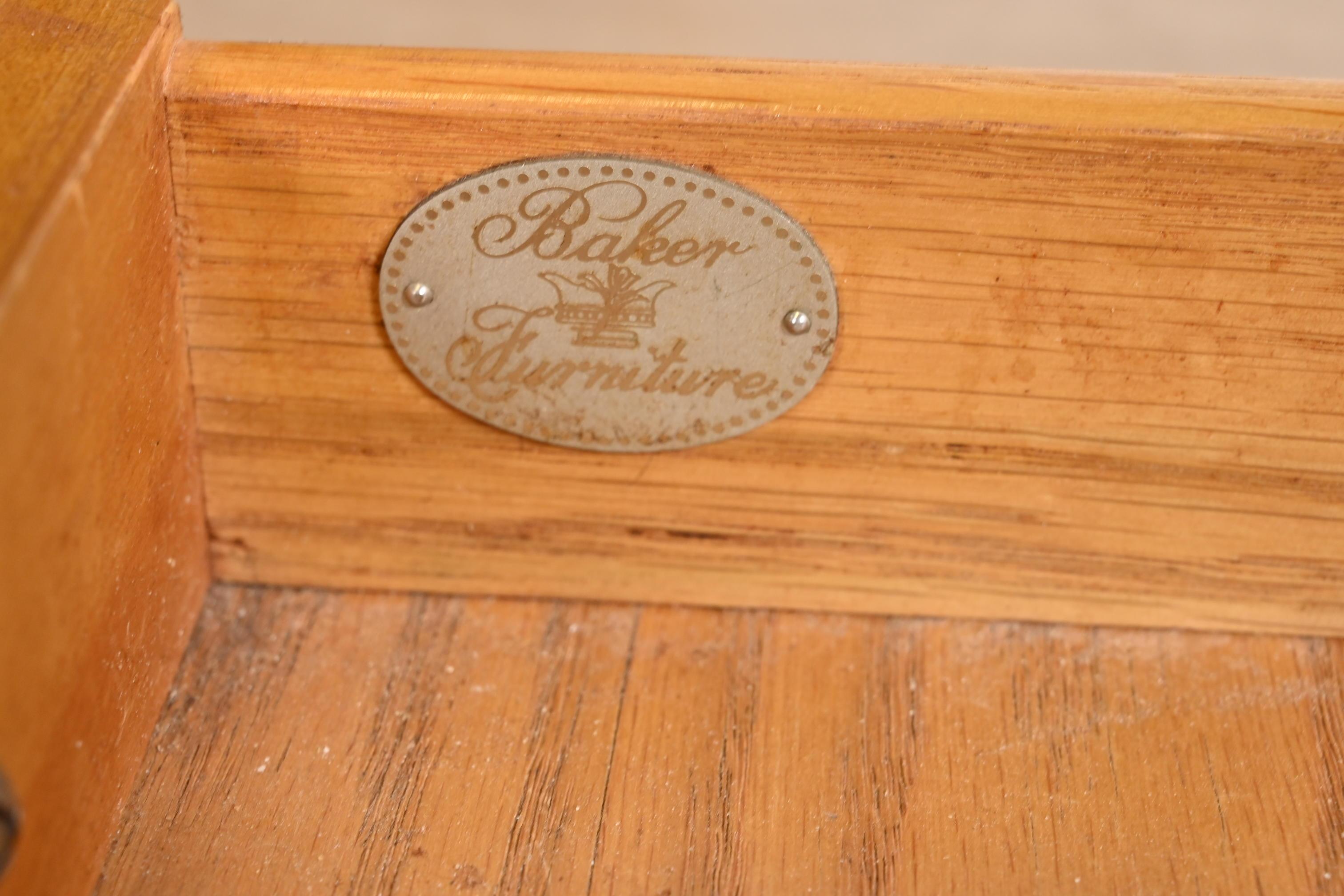 Baker Furniture Regency Pine Two-Tier Nightstand or Side Table 4
