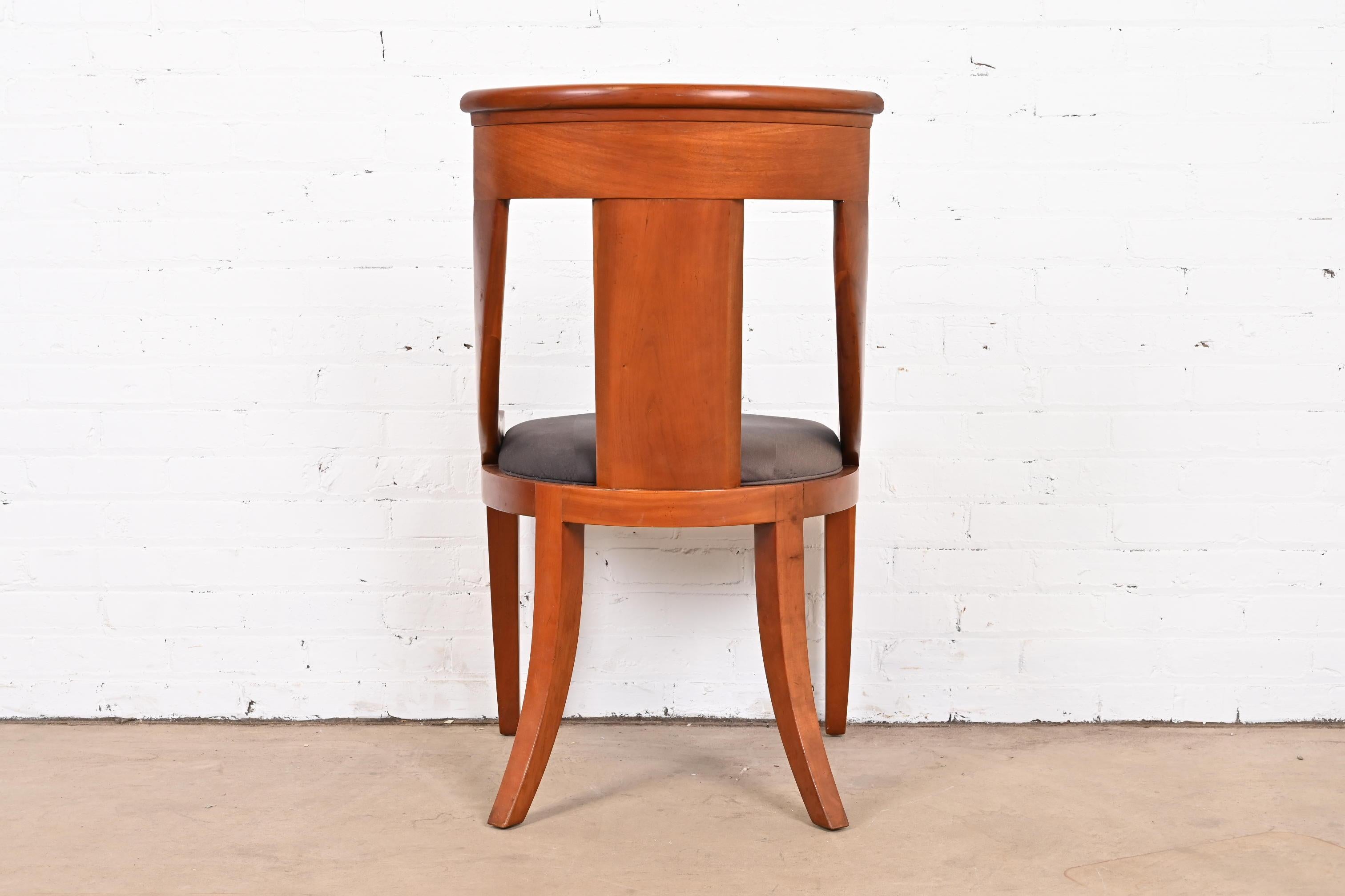 Baker Furniture Regency Solid Cherry Wood Side Chair 8