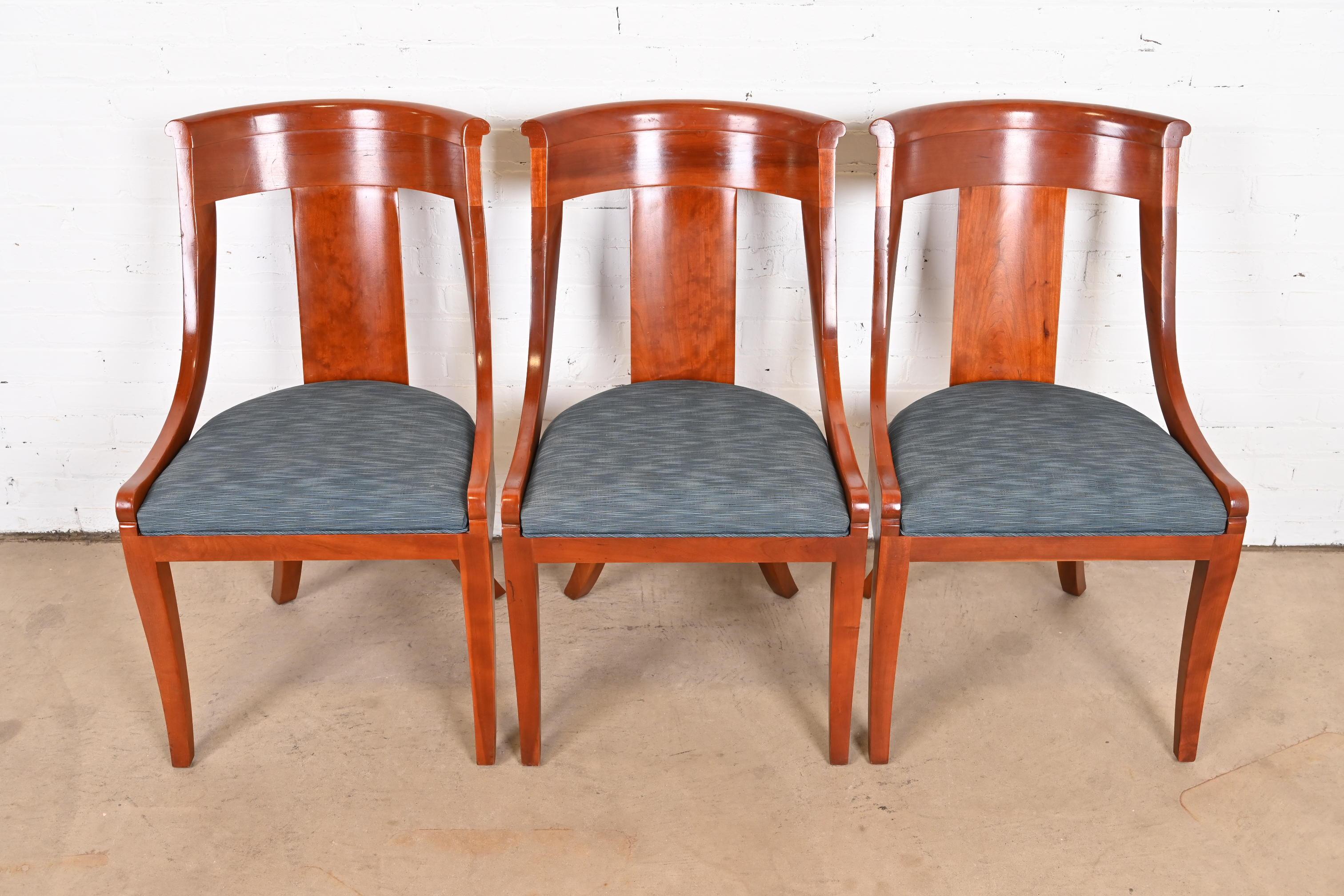 Baker Furniture Regency Solid Cherry Wood Side Chair 3