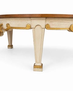 Baker Furniture Round Carved Coffee Table
