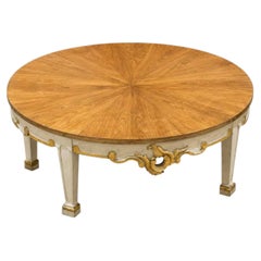 Baker Furniture Round Carved Coffee Table