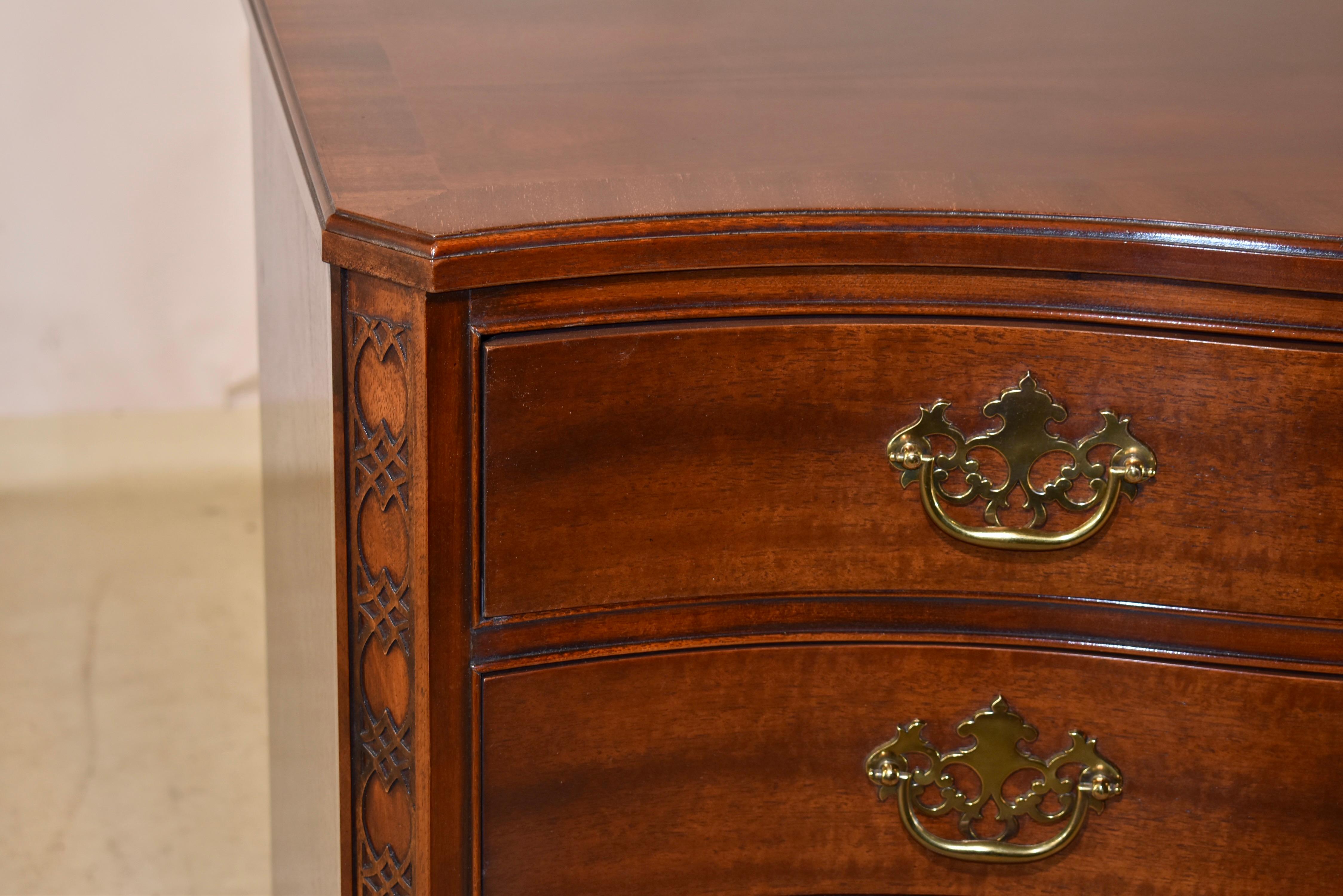 Baker Furniture Serpentinenkommode mit Schubladenschrank, ca. 1960er Jahre im Angebot 3
