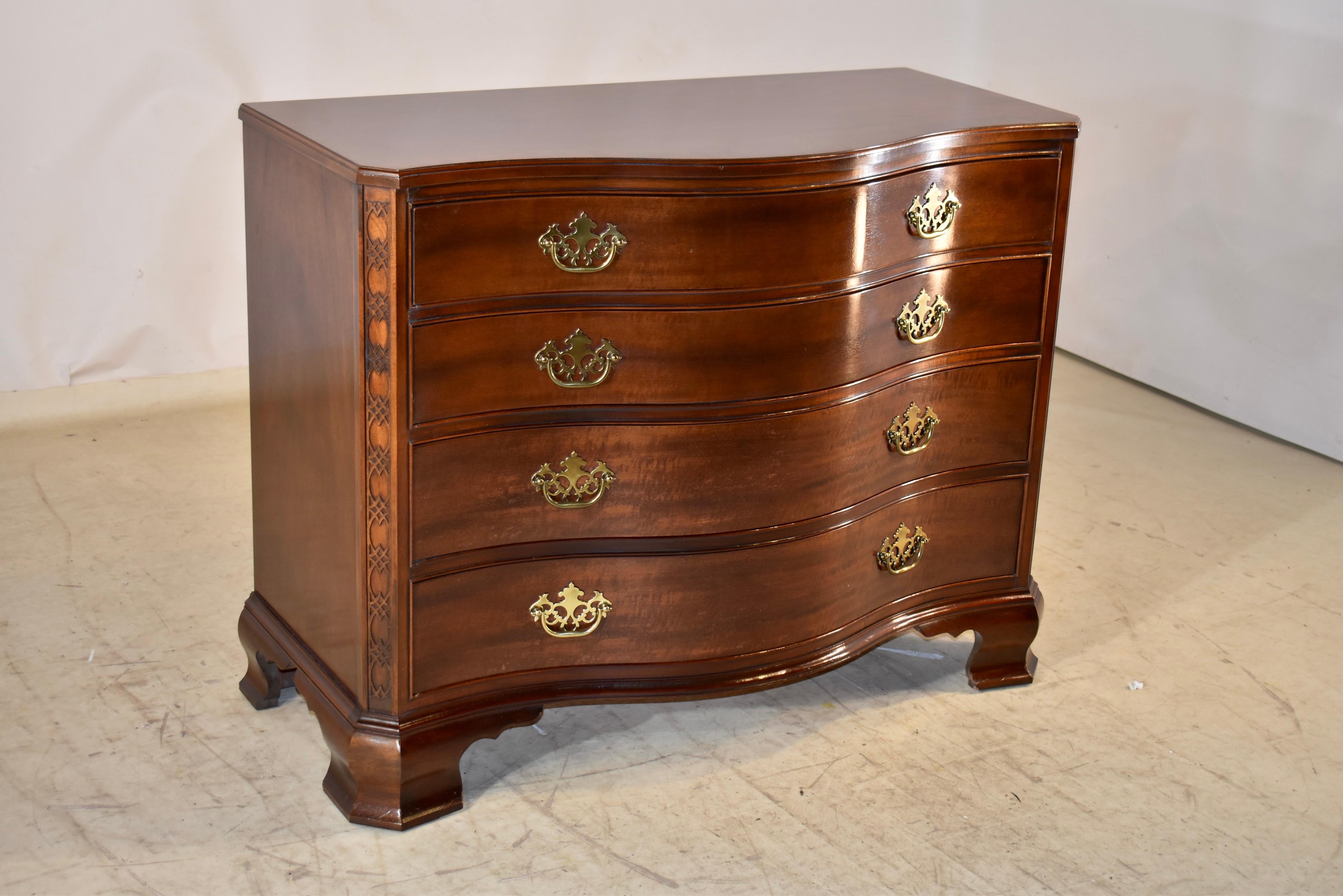 Baker Furniture Serpentinenkommode mit Schubladenschrank, ca. 1960er Jahre (Chippendale) im Angebot