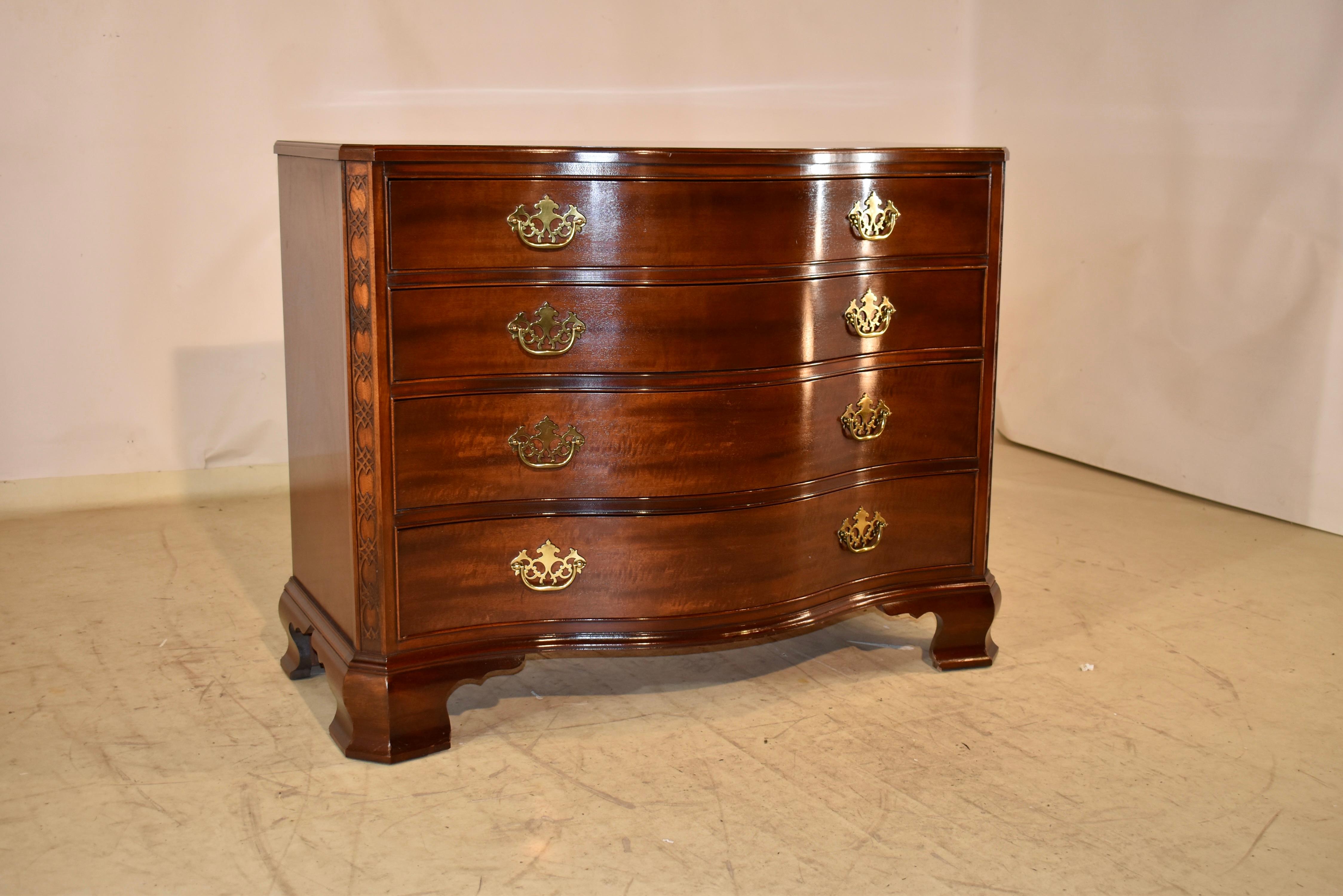 Baker Furniture Serpentinenkommode mit Schubladenschrank, ca. 1960er Jahre im Zustand „Gut“ im Angebot in High Point, NC