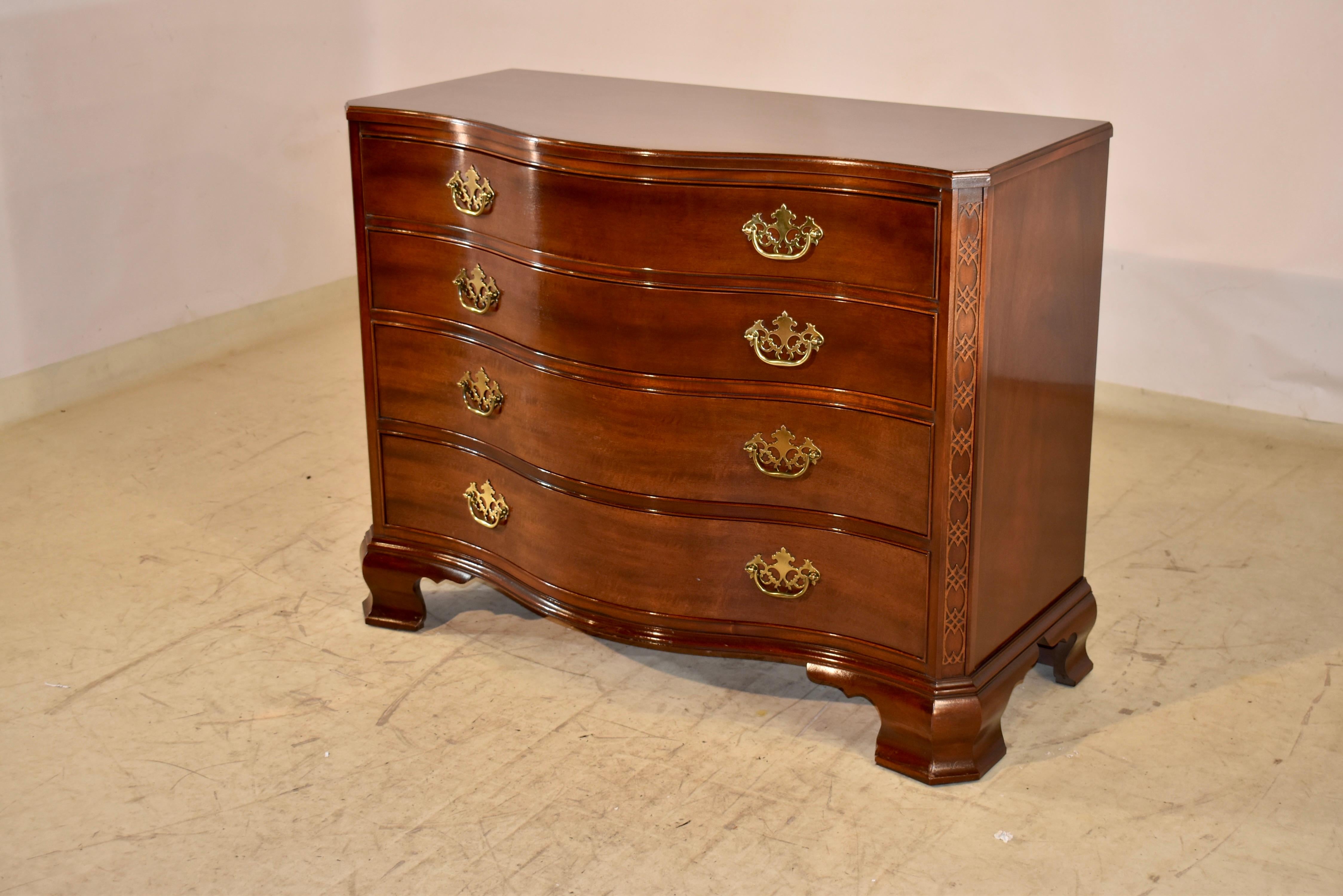 Baker Furniture Serpentinenkommode mit Schubladenschrank, ca. 1960er Jahre im Angebot 1
