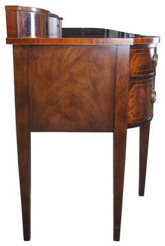 Baker Furniture Sheraton Style Mahogany Serpentine Sideboard Buffet Hepplewhite
