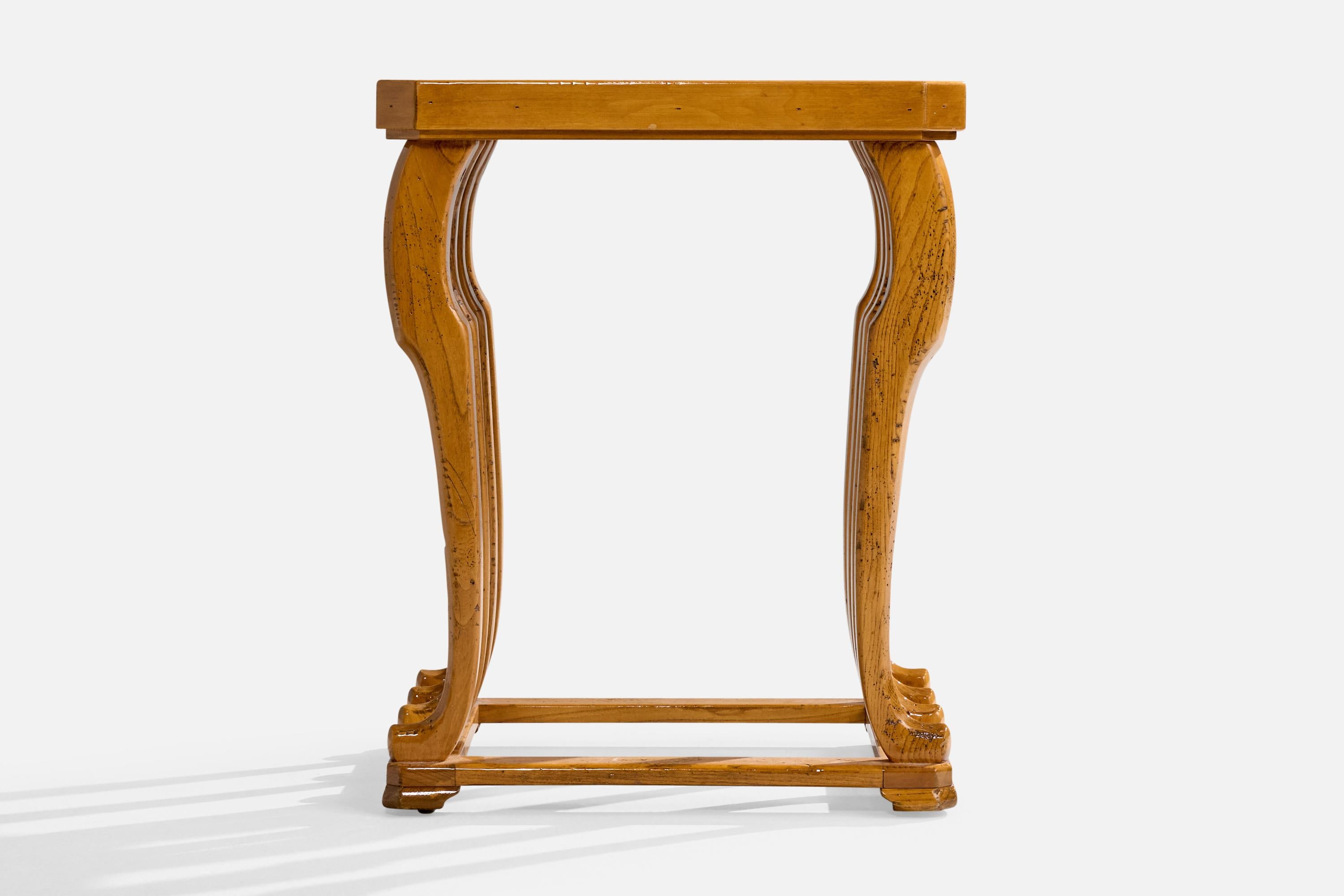 Baker Furniture, Mesas auxiliares, Madera, EE.UU., Década de 1980 1