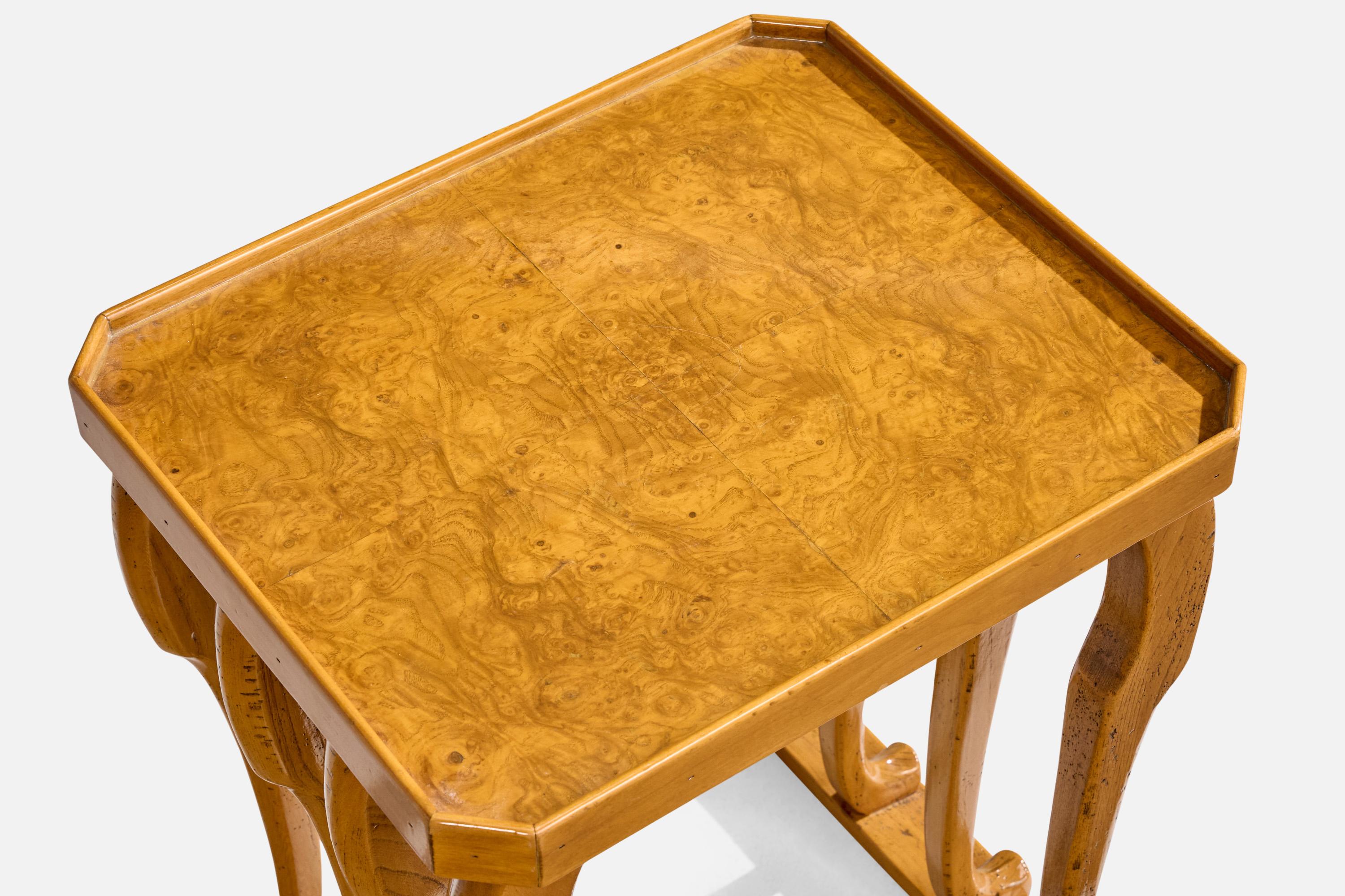 Baker Furniture, Mesas auxiliares, Madera, EE.UU., Década de 1980 3