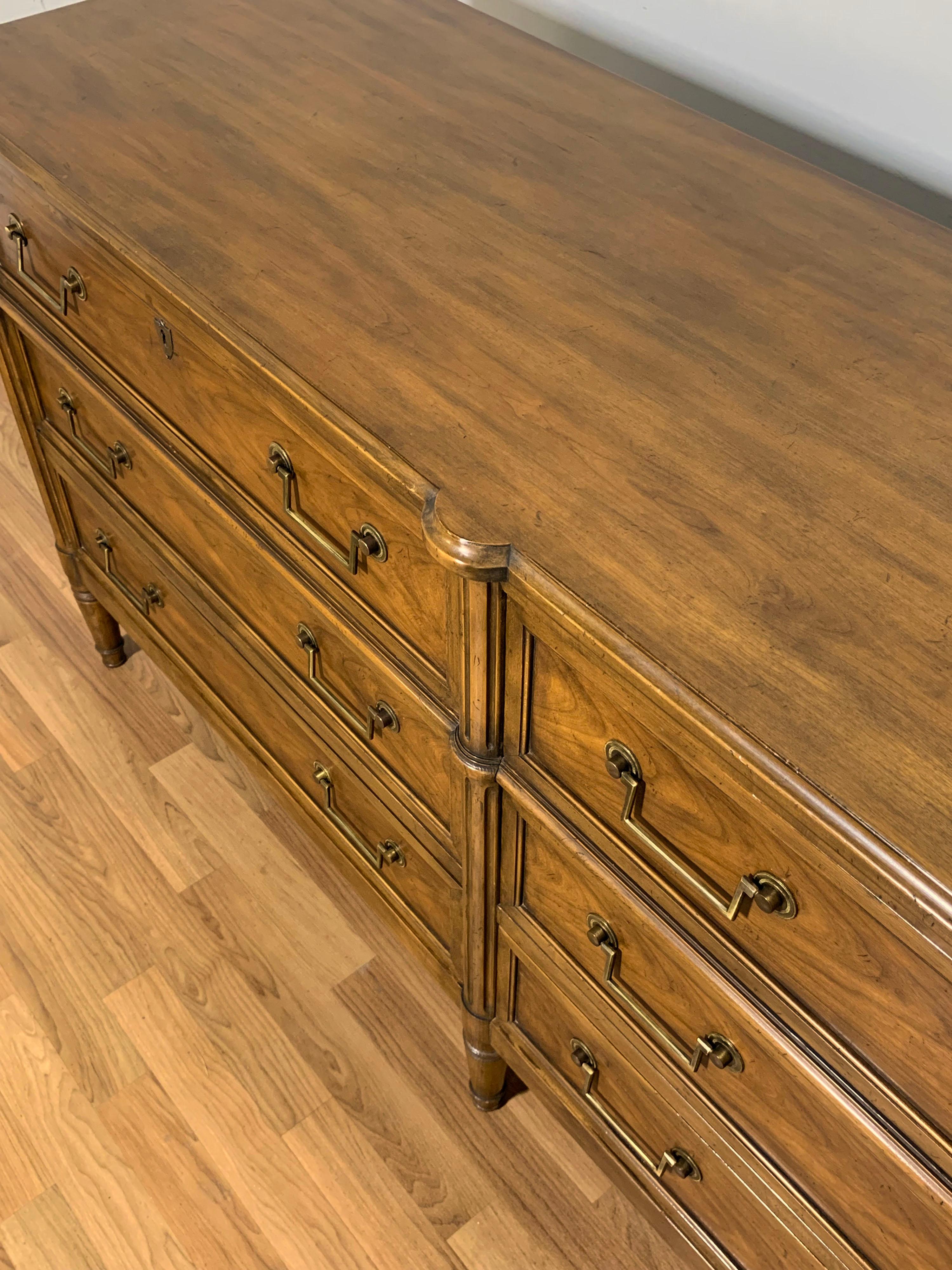 Baker Furniture Six Drawer Dresser in the English Regency Style, Circa 1950s 3