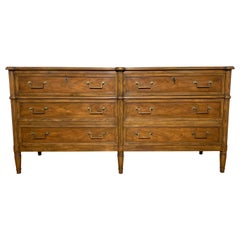 Baker Furniture Six Drawer Dresser in the English Regency Style, Circa 1950s