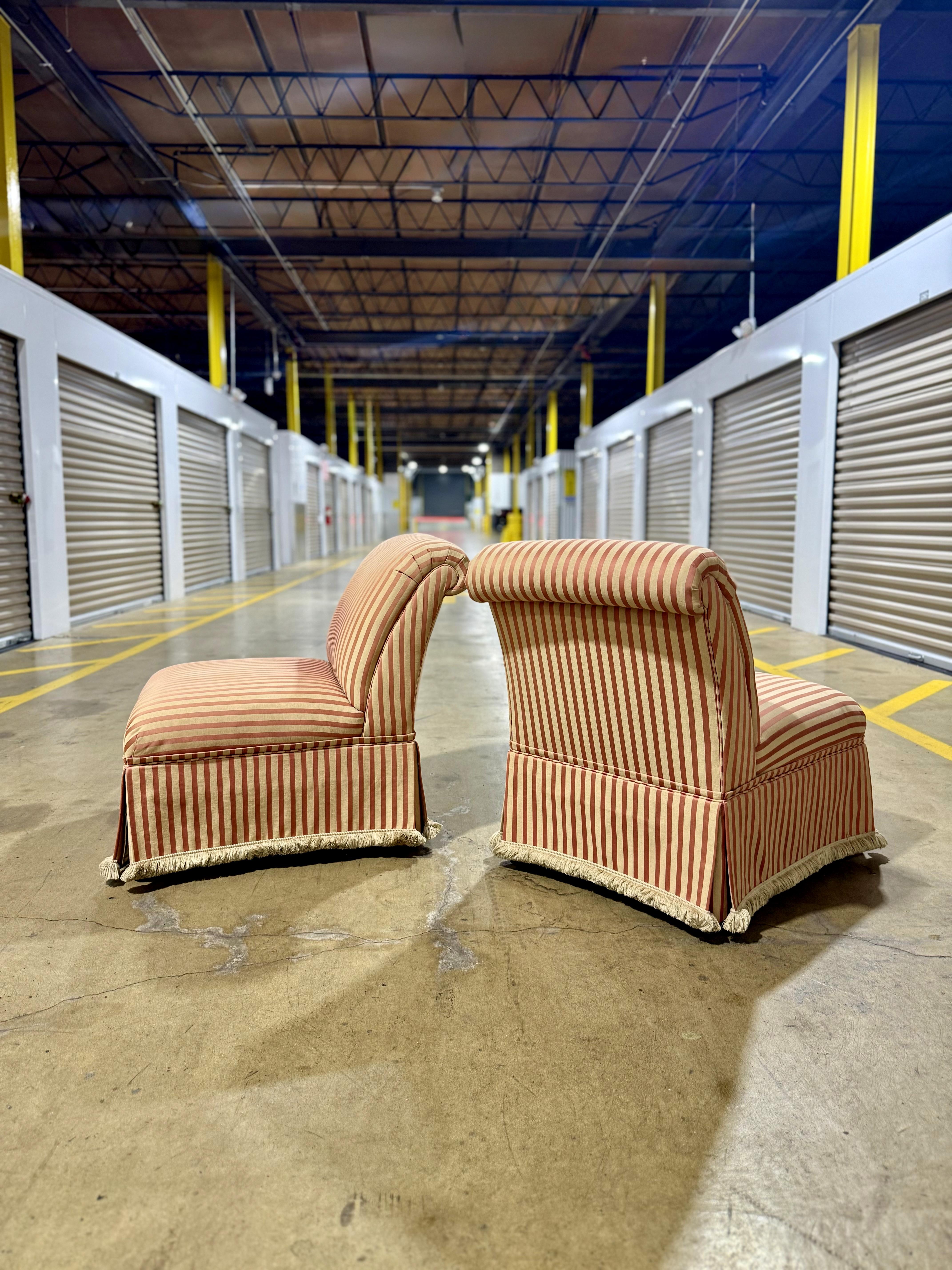 Baker Furniture Sillas Slipper clásico estadounidense en venta